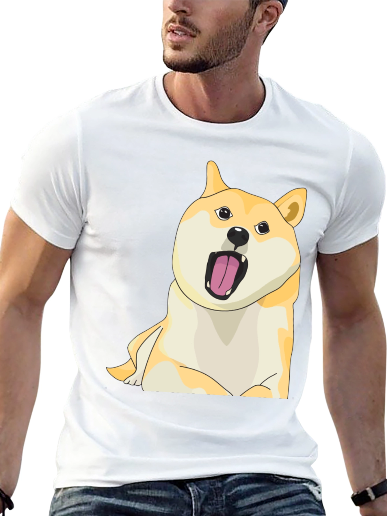 Dogecoin Meme T-Shirt - Unisex Black Tee