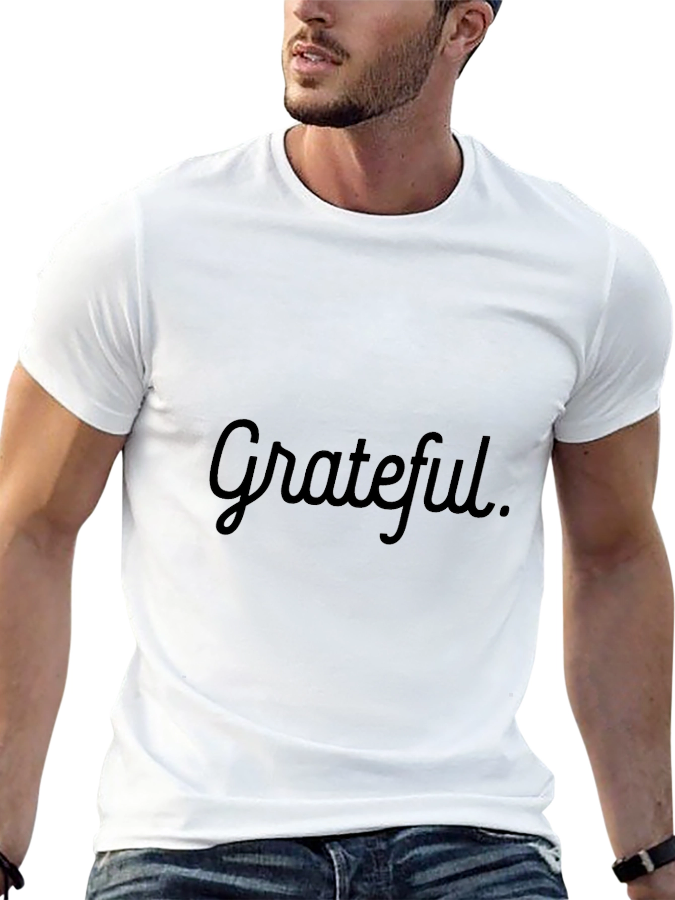 Grateful Black T-Shirt - Soft & Stylish