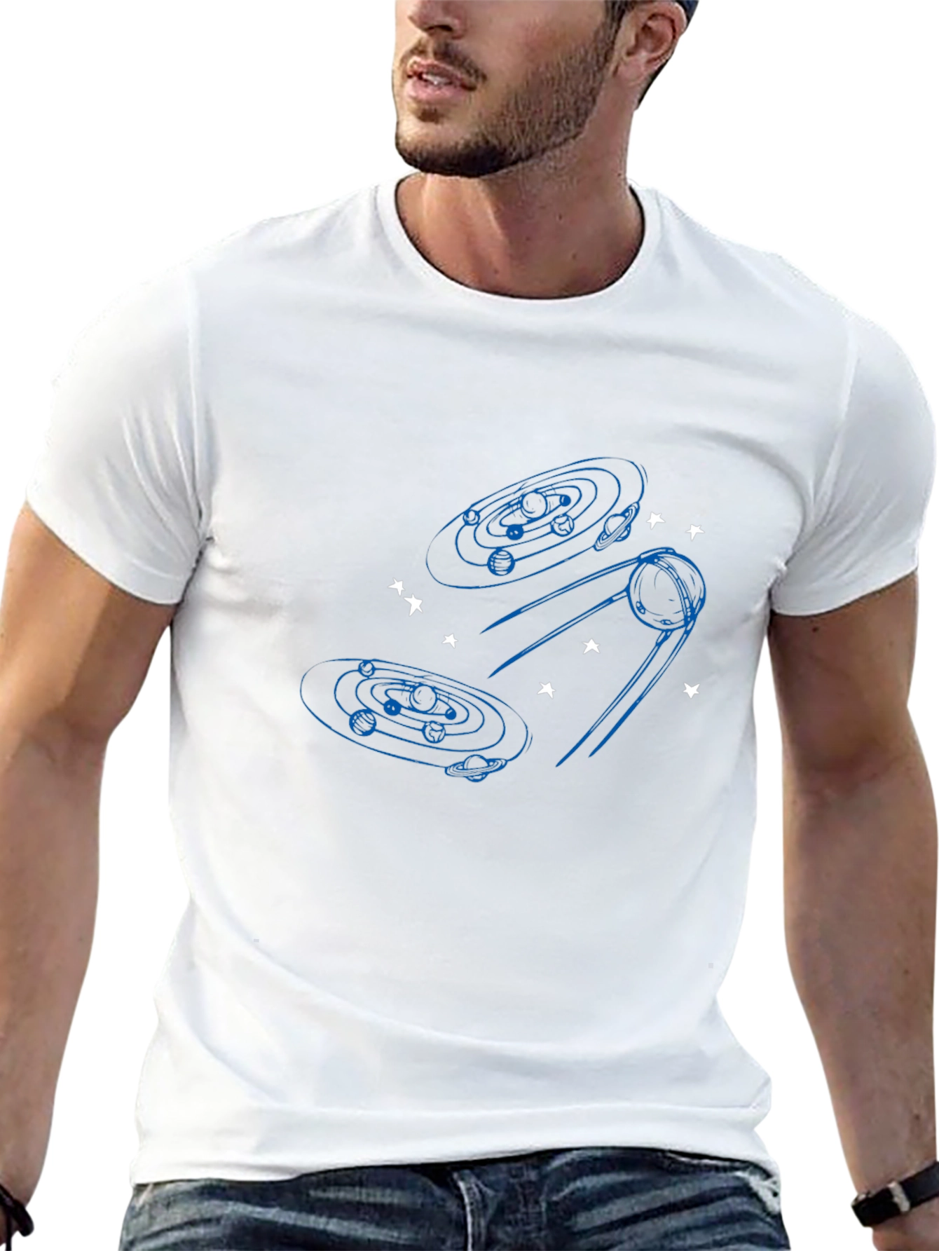 Cosmic Black T-Shirt - Space Design