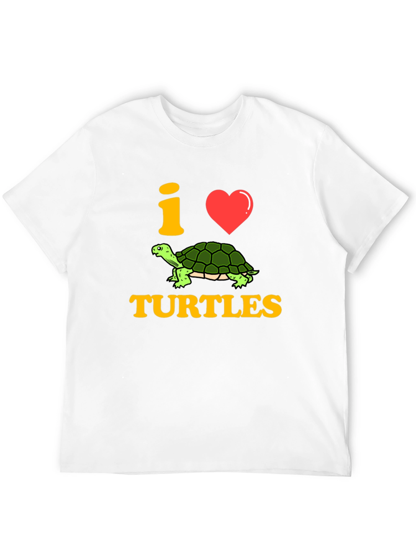 I Love Turtles T-Shirt - Graphic Print Tee