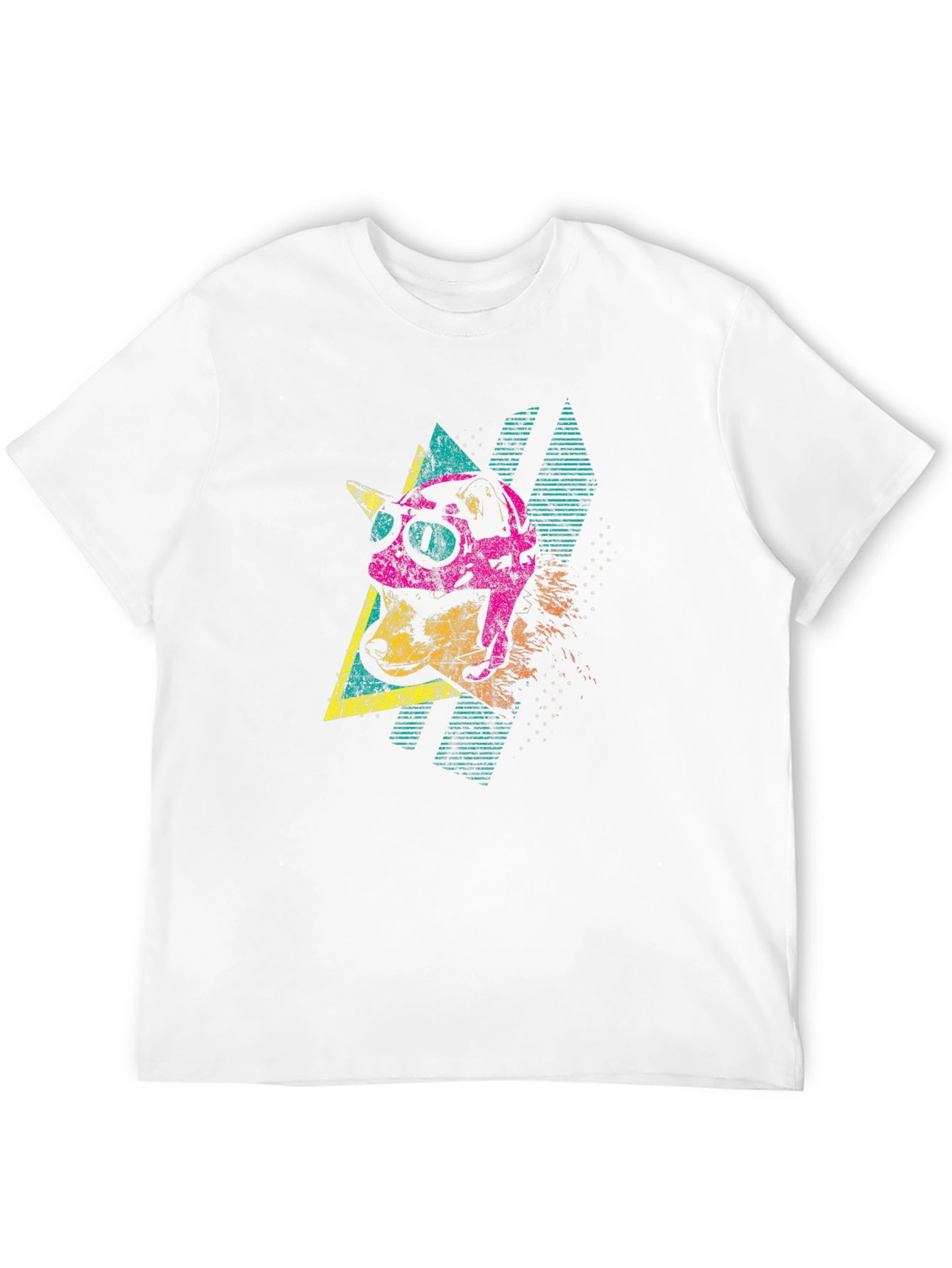 Retro Dog Tee - 80s Style Graphic T-Shirt