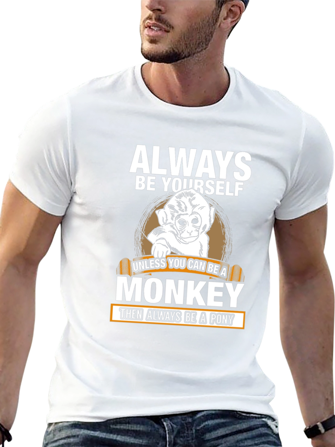 Always Be Yourself Monkey Graphic Tee