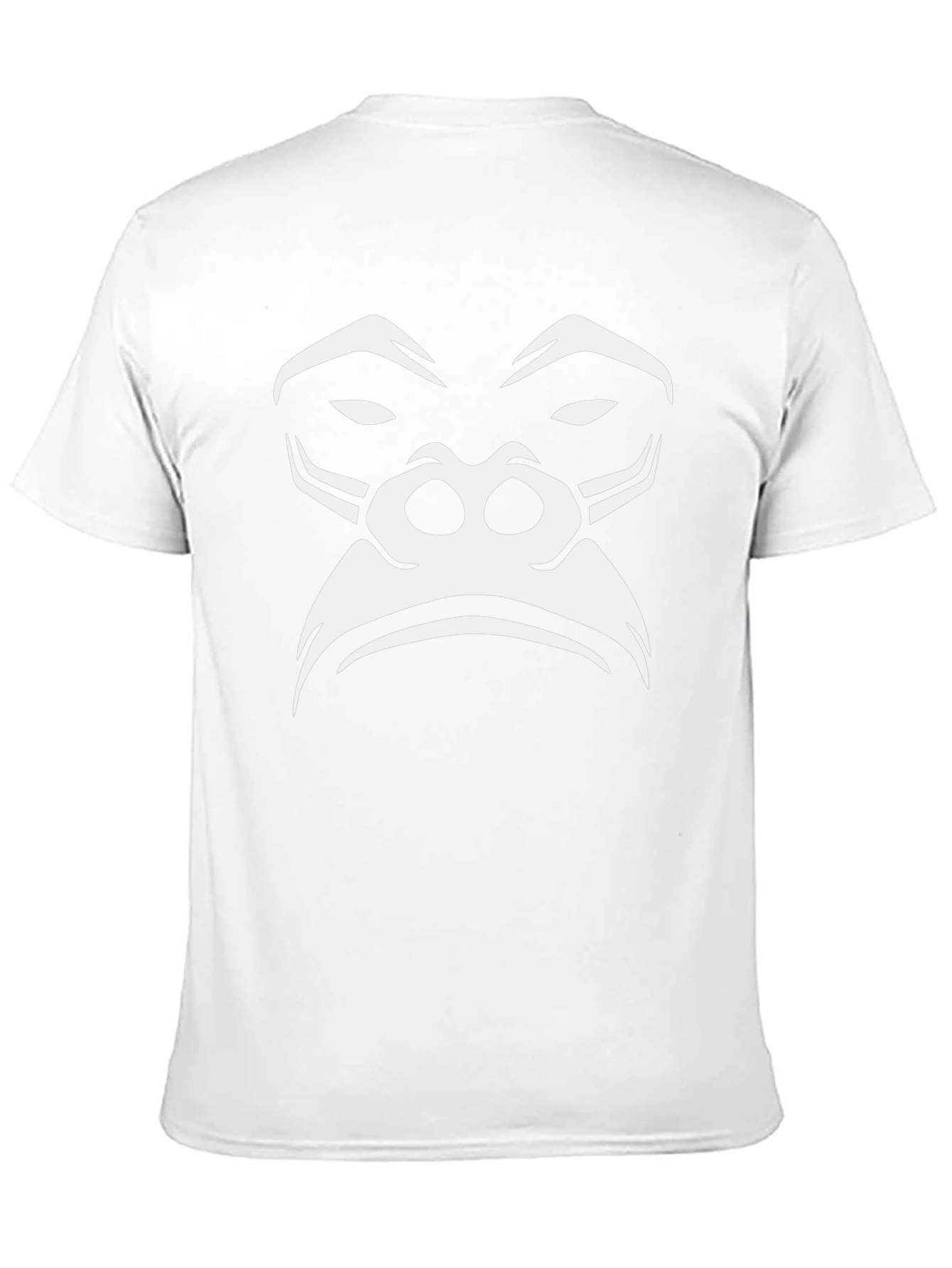 Black Gorilla Face Graphic Tee - Mens