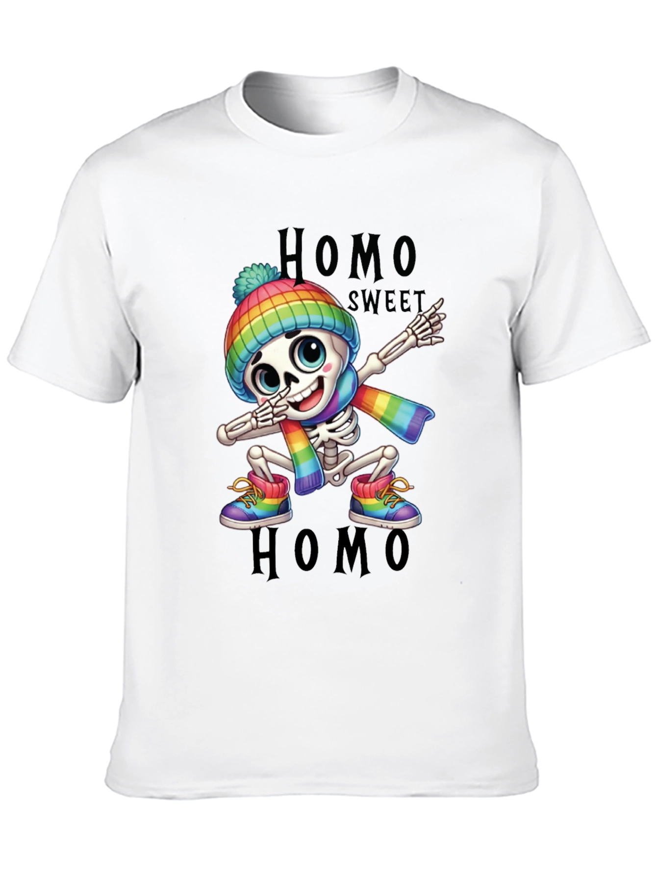 Homo Sweet Homo LGBT Pride Skeleton T-Shirt