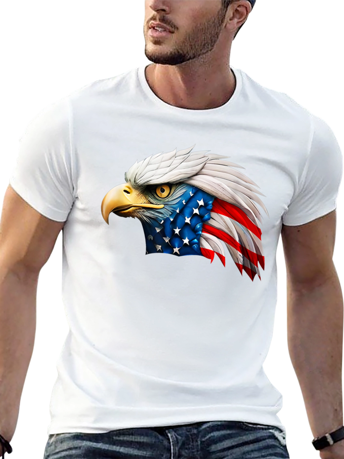 American Eagle Flag Graphic T-Shirt