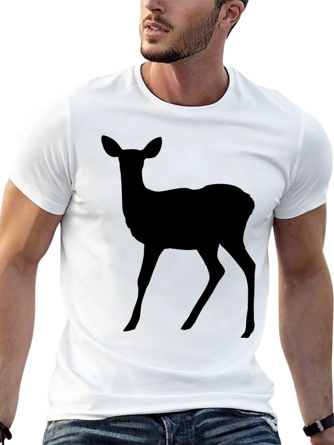 Deer Silhouette T-Shirt - Classic Style