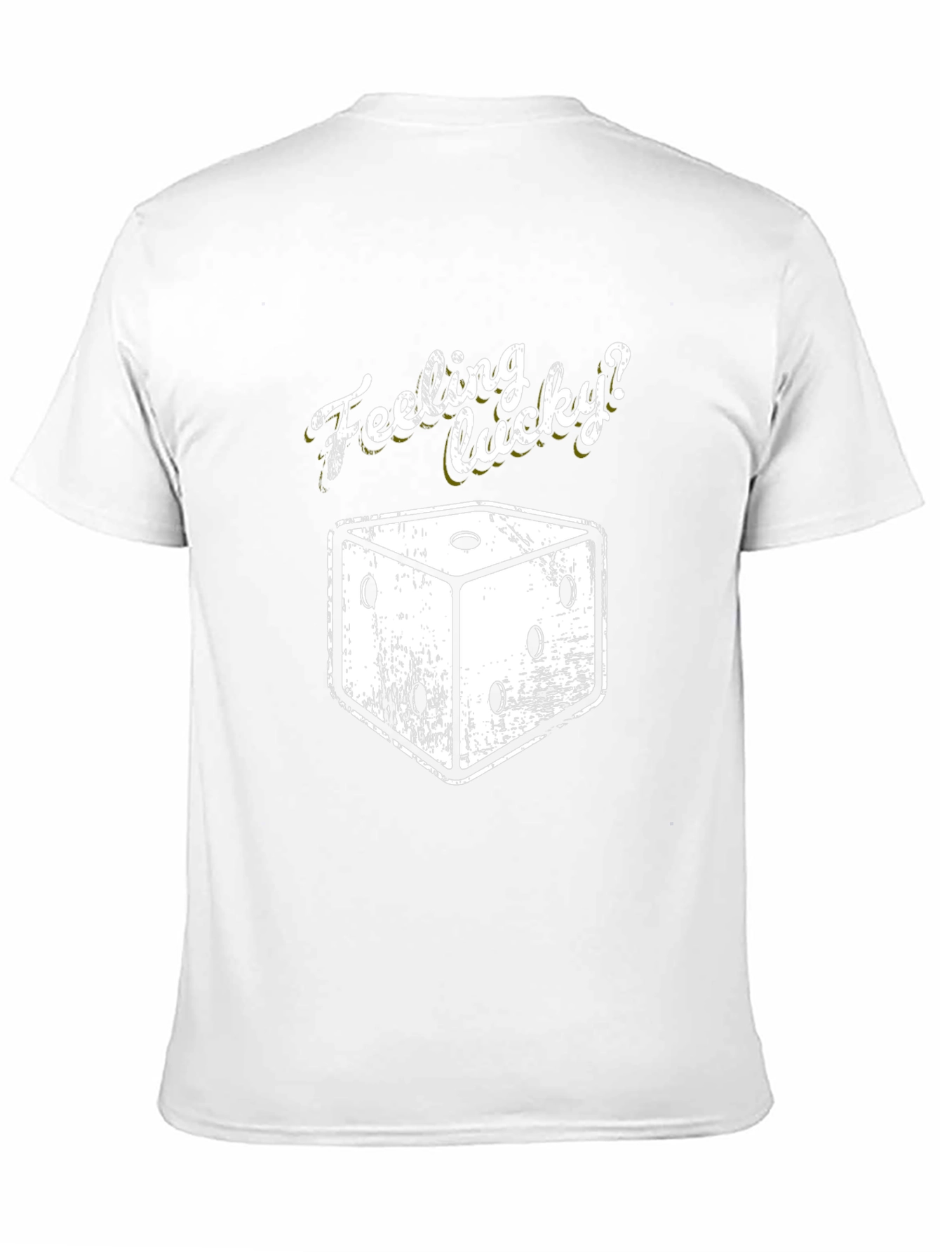 Feeling Lucky Dice Graphic T-Shirt - Black