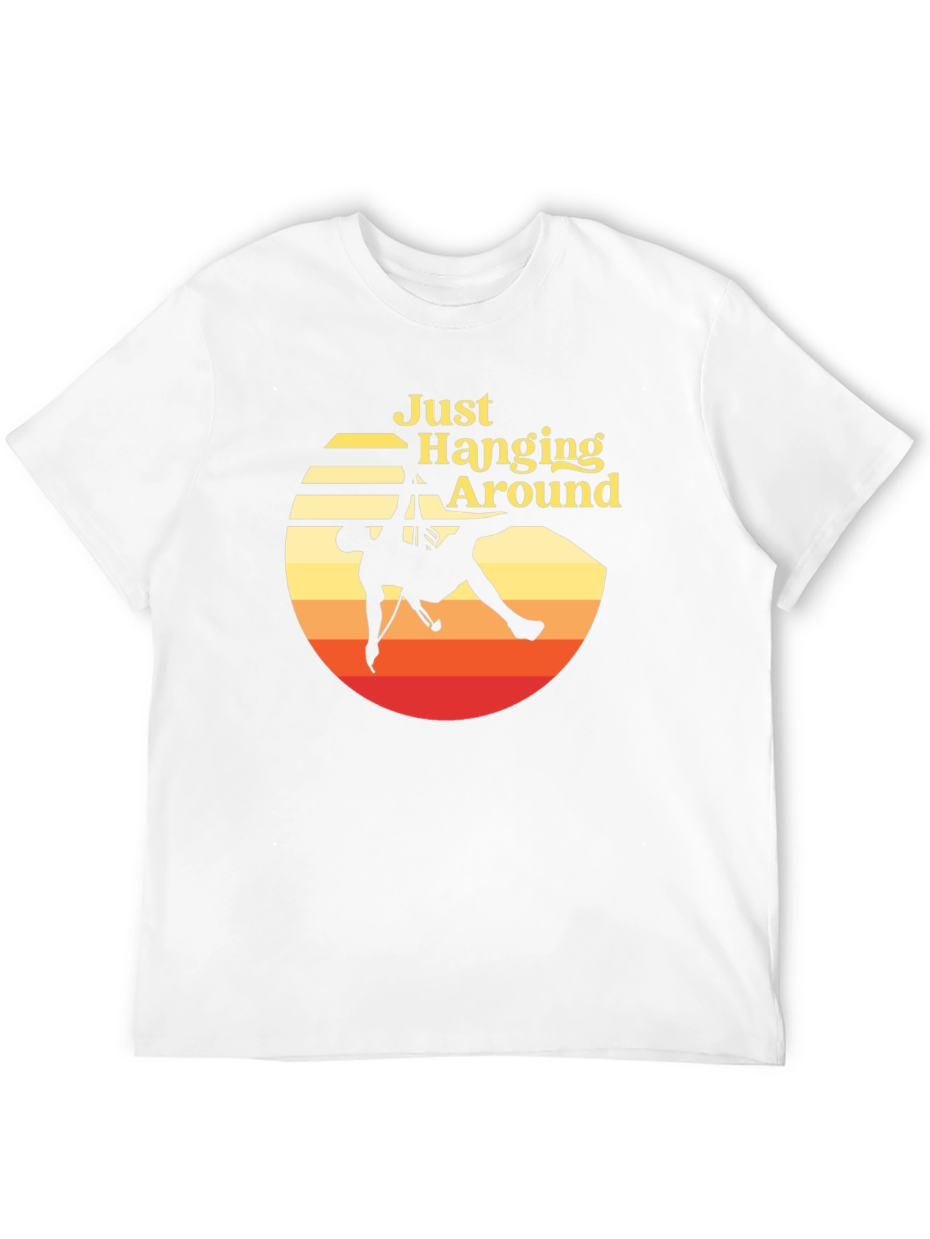 Just Hanging Around Rock Climbing Graphic T-Shirt