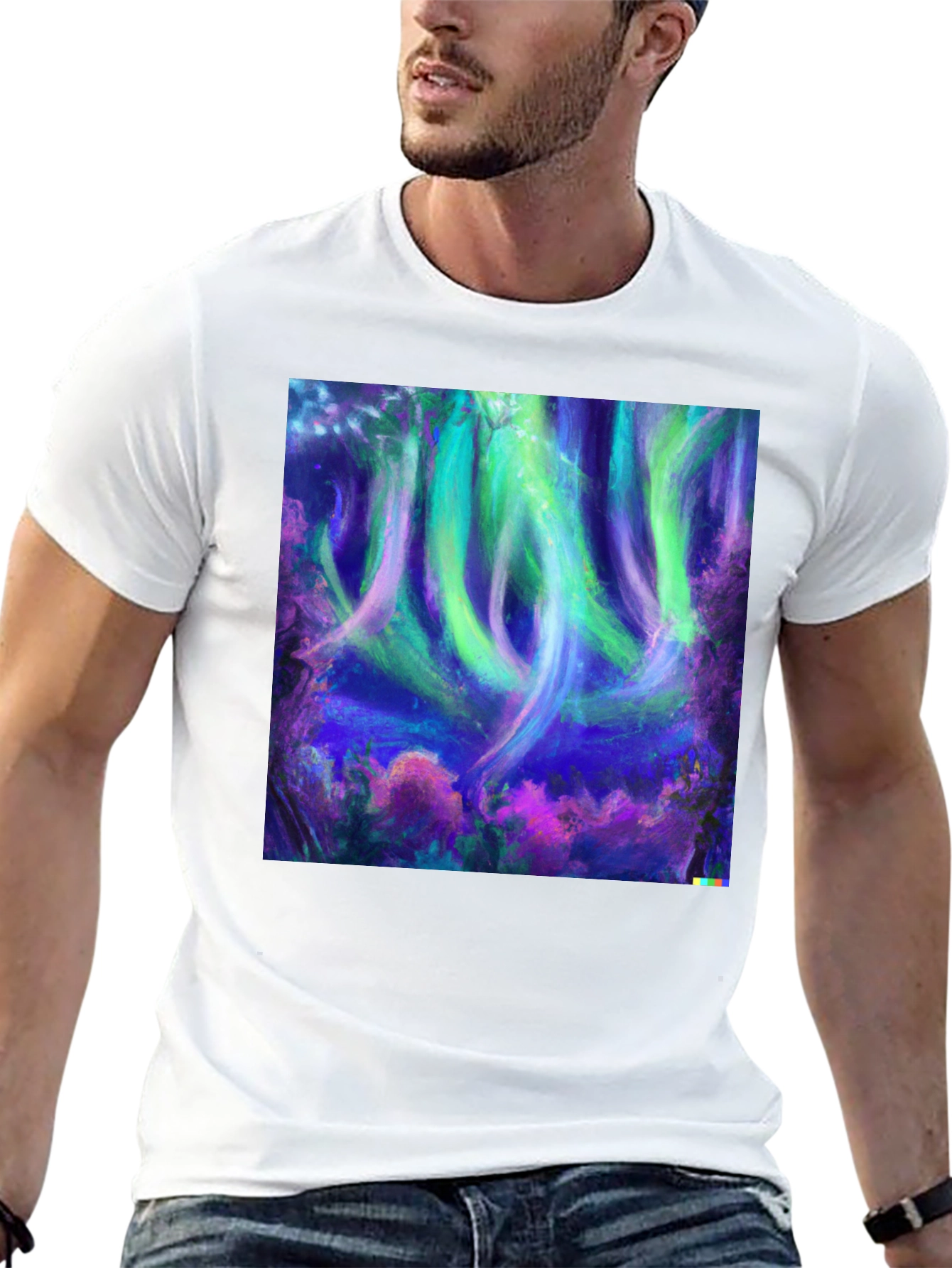 Aurora Dreams Tee - Vivid Graphic Print