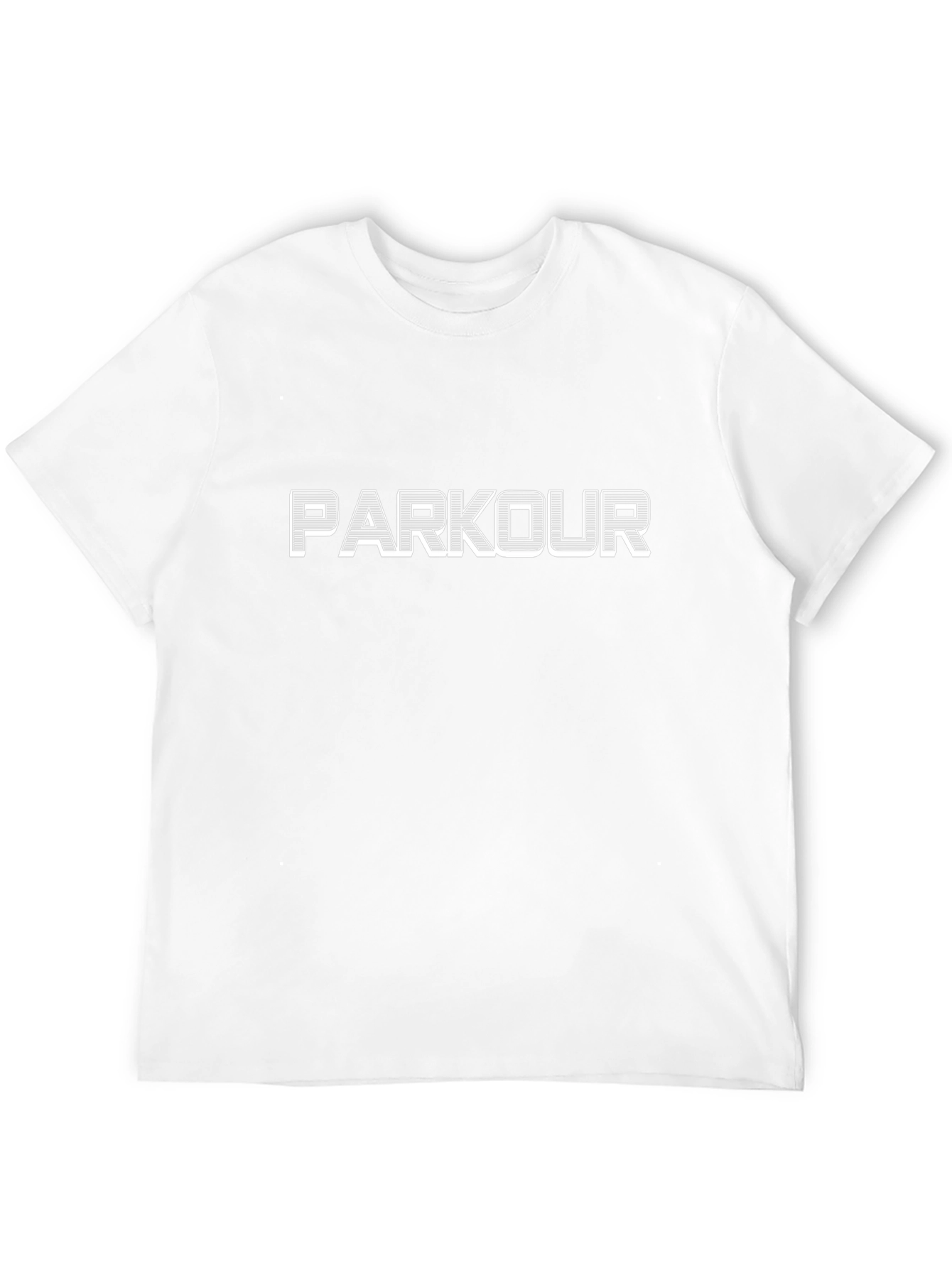 Parkour Graphic Tee - Sleek Black Cotton T-Shirt