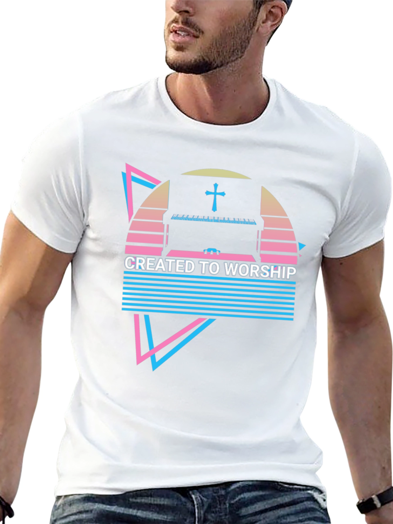 Created to Worship Piano Graphic Tee
