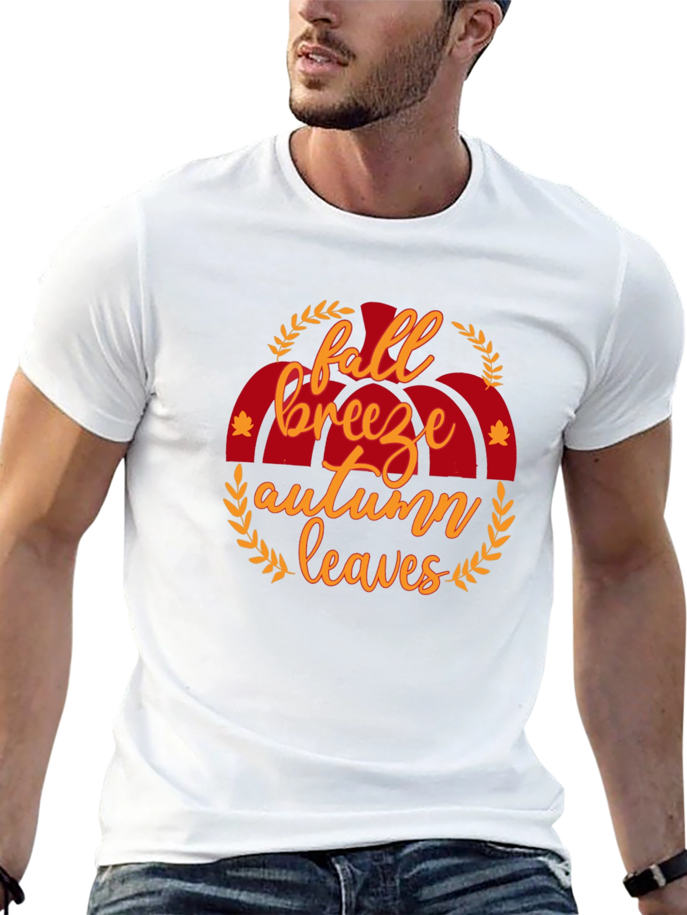 Fall Breeze Autumn Leaves T-Shirt - Seasonal Comfort
