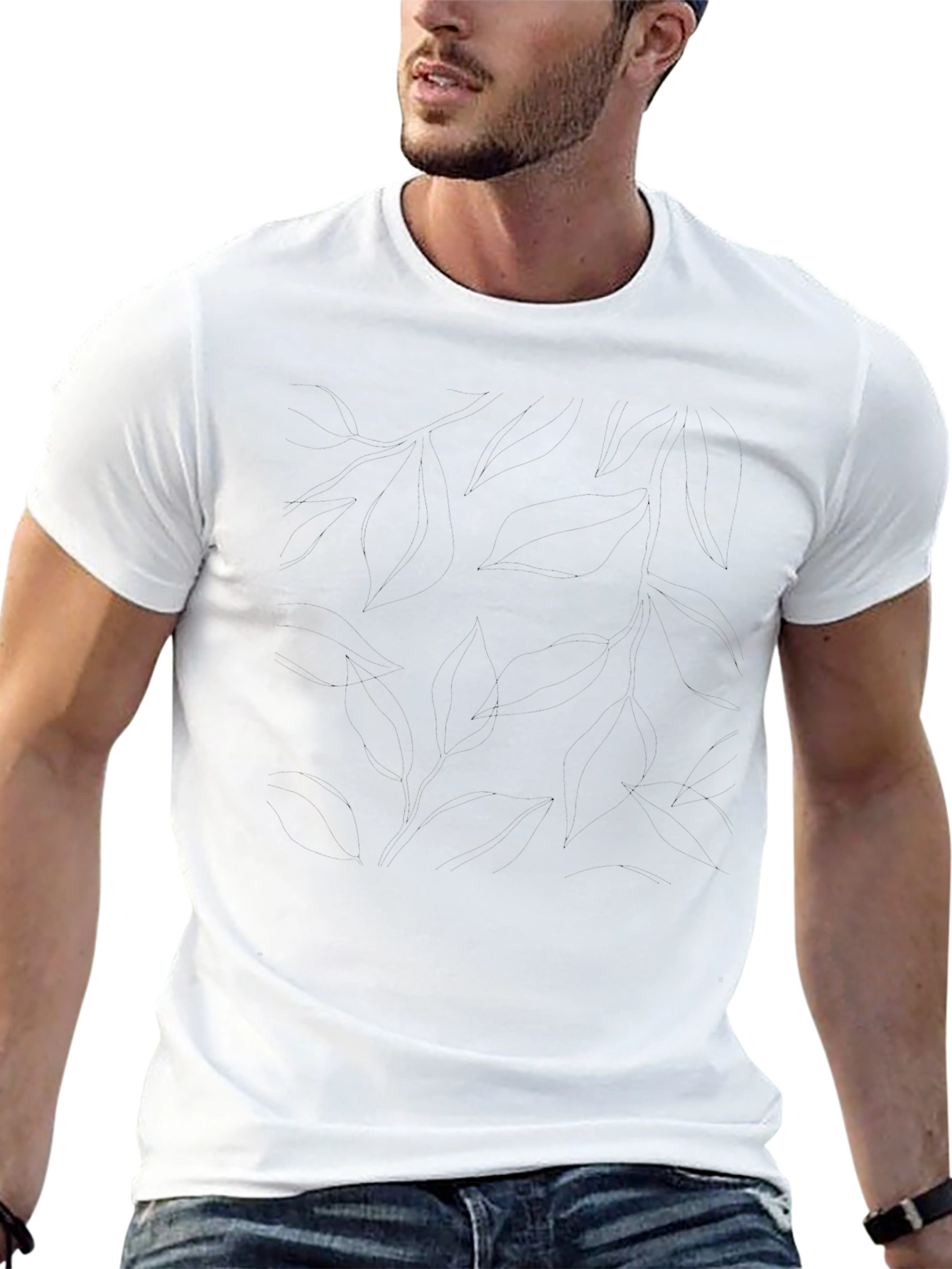 Classic Black Cotton Crew Neck T-Shirt