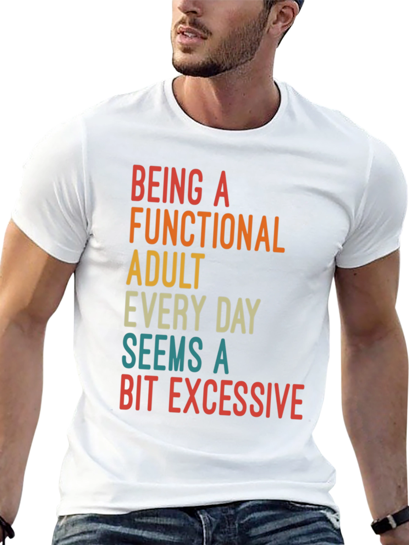 Funny Adulting Sarcastic Graphic T-Shirt