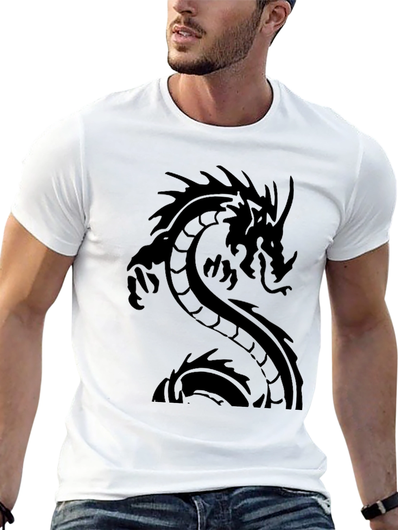 Black Dragon Graphic Tee - Mens Short Sleeve