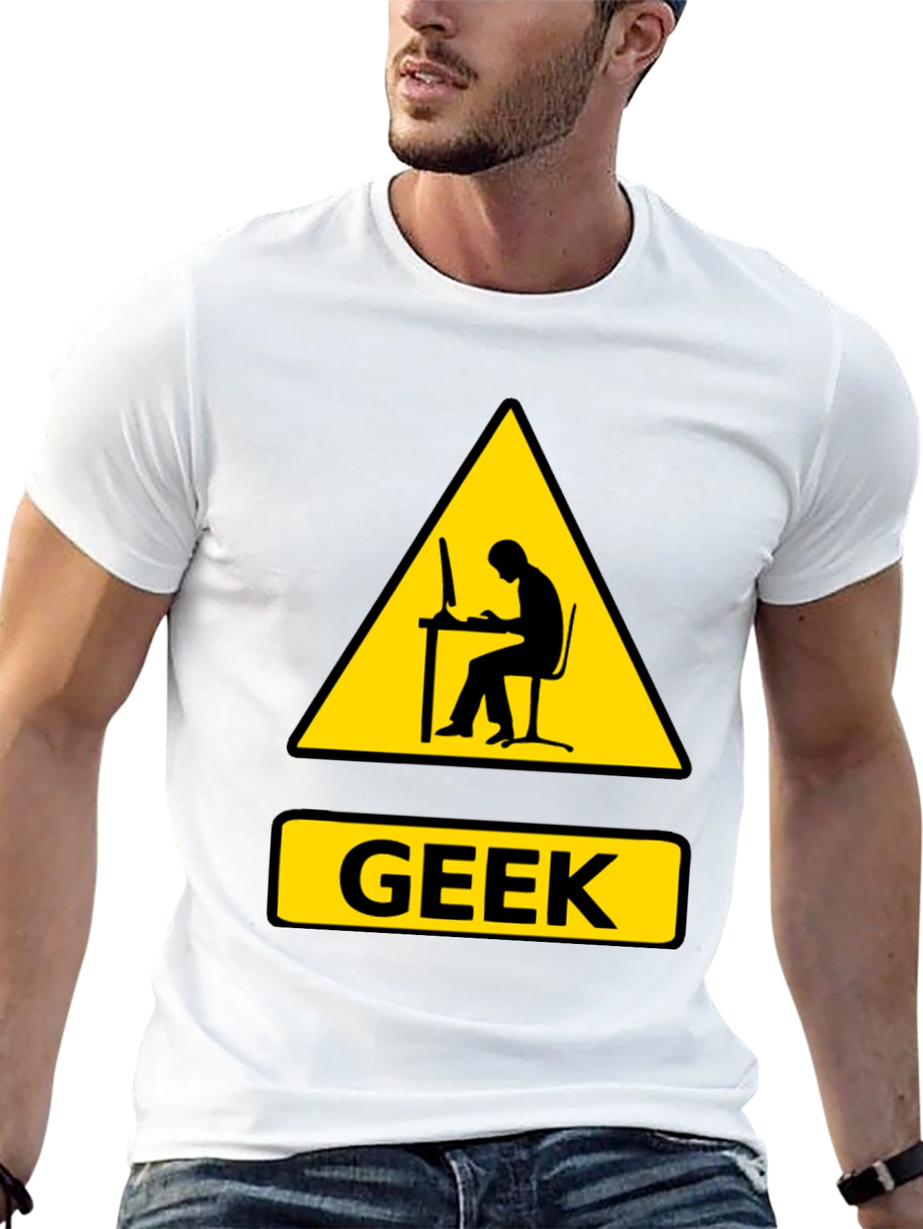 Geek Warning T-Shirt - Funny Tech Lover Tee