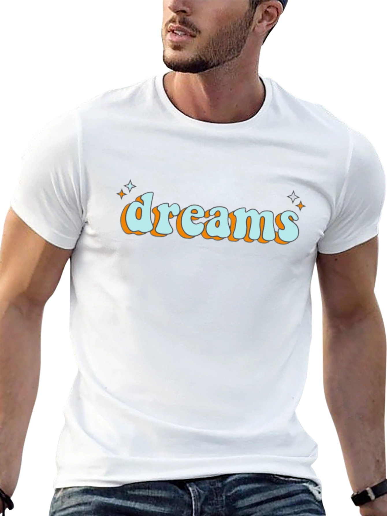 Dreams Retro Graphic Tee - Black