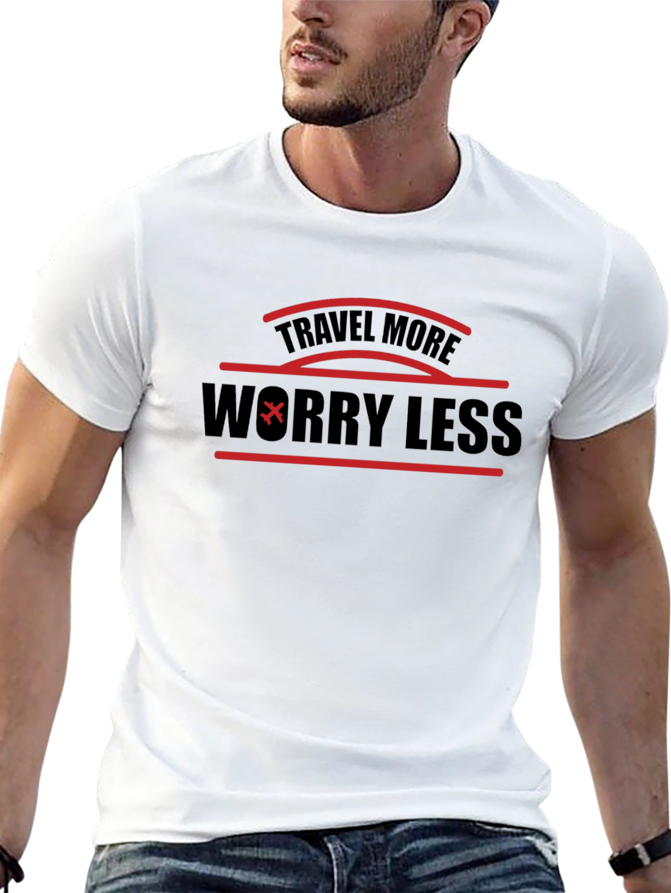 Travel More Worry Less Graphic T-Shirt