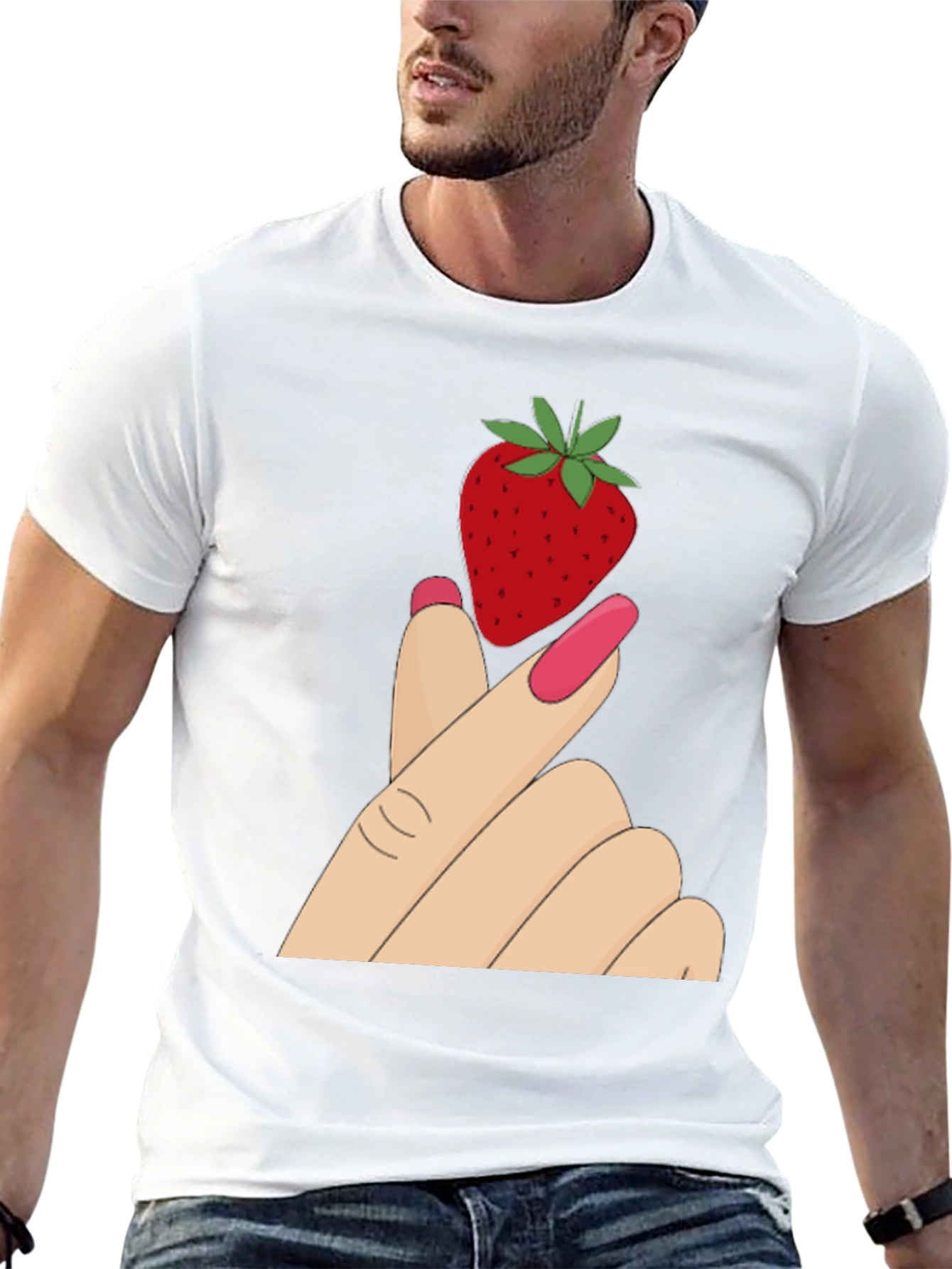Strawberry Graphic Tee - Stylish & Unique
