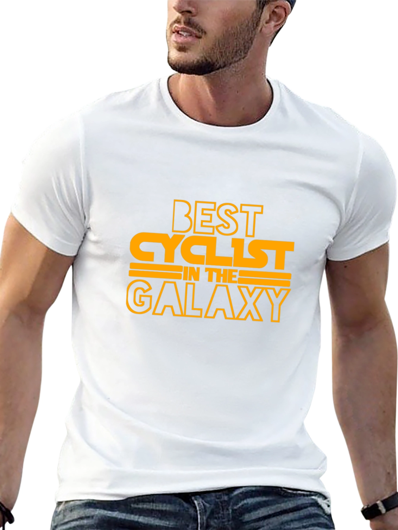 Best Cyclist in the Galaxy Black T-Shirt