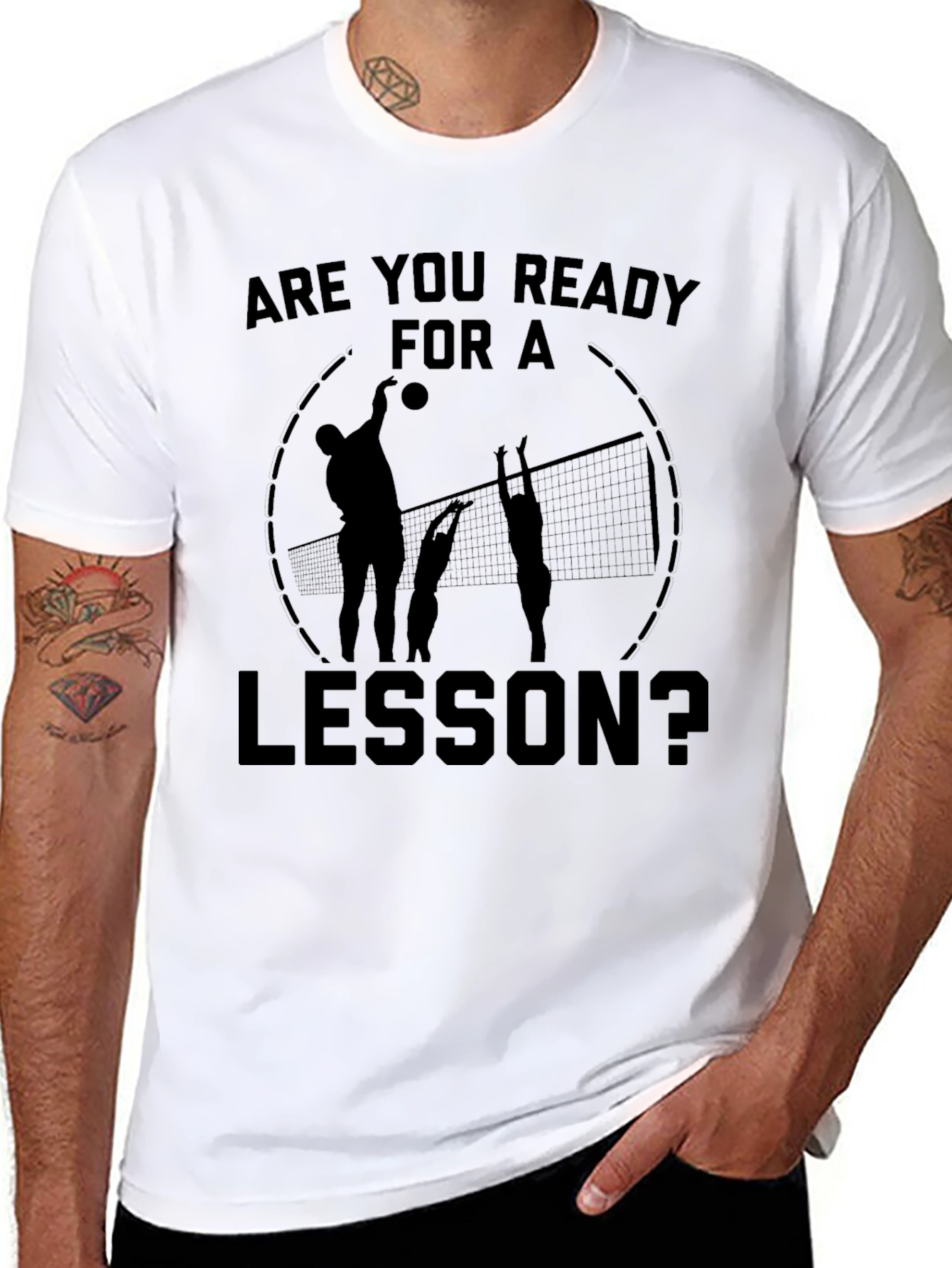 Volleyball Lesson Graphic T-Shirt