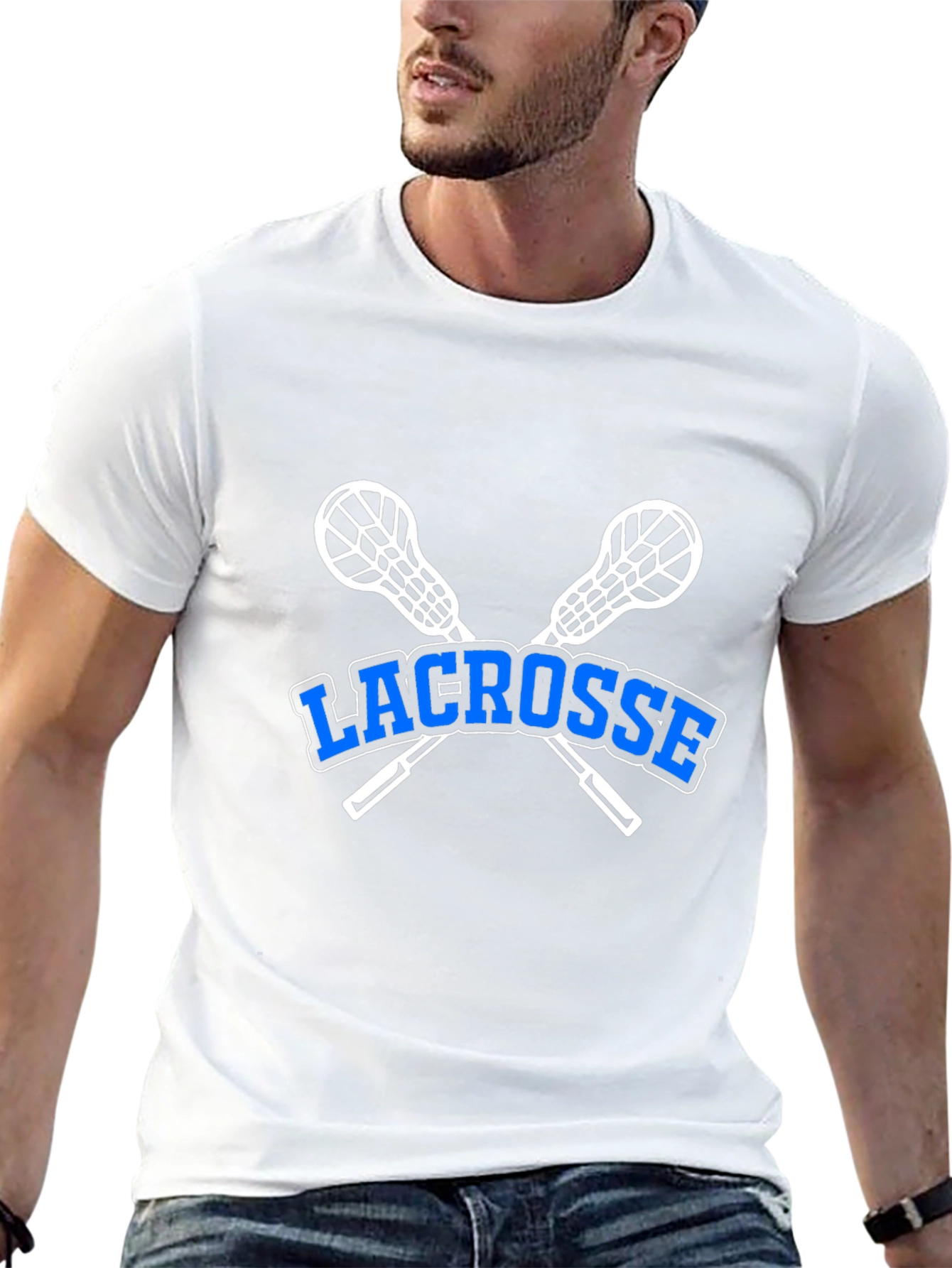 Lacrosse T-Shirt - Crossed Sticks Graphic