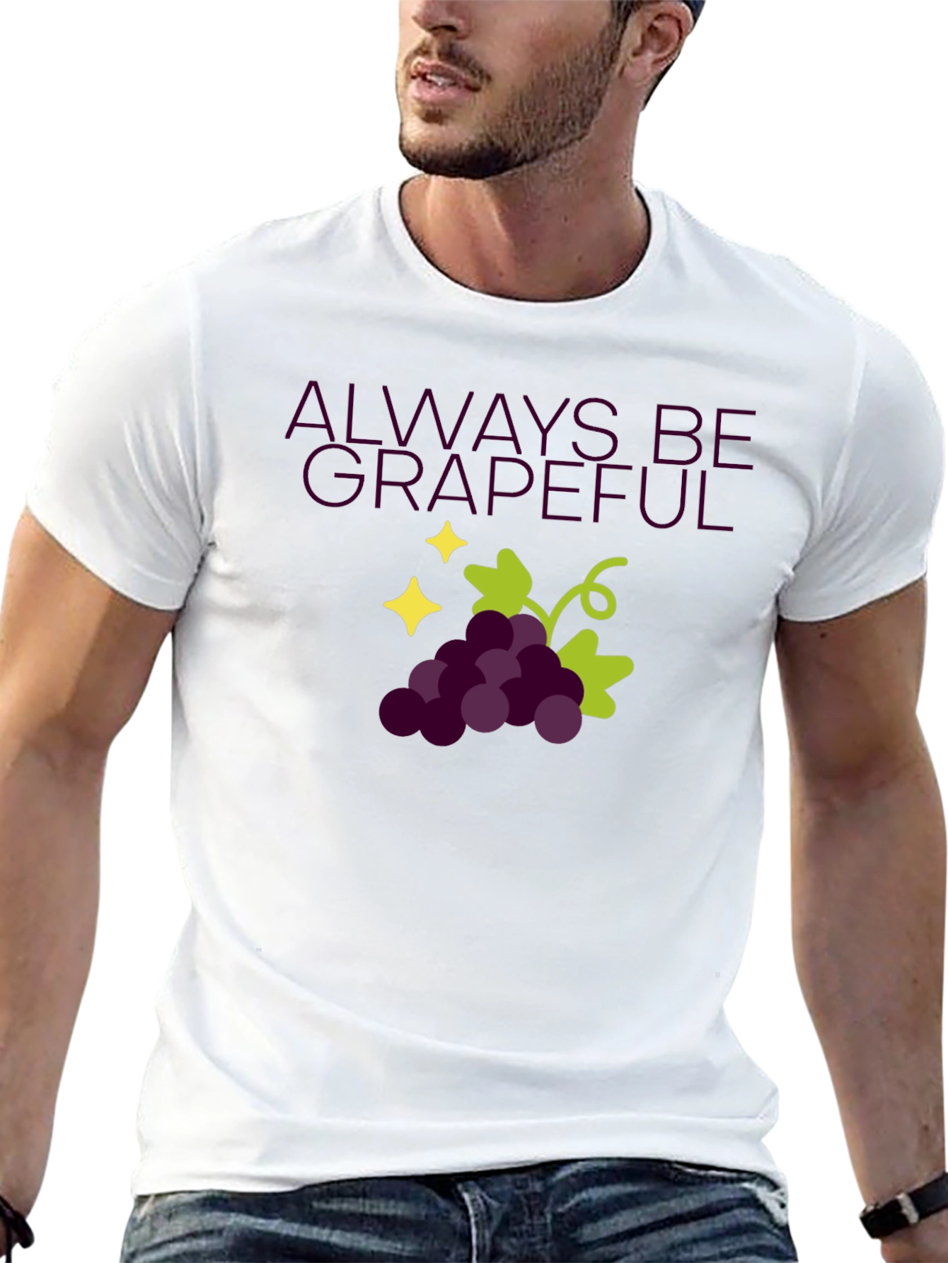 Always Be Grapeful Black T-Shirt