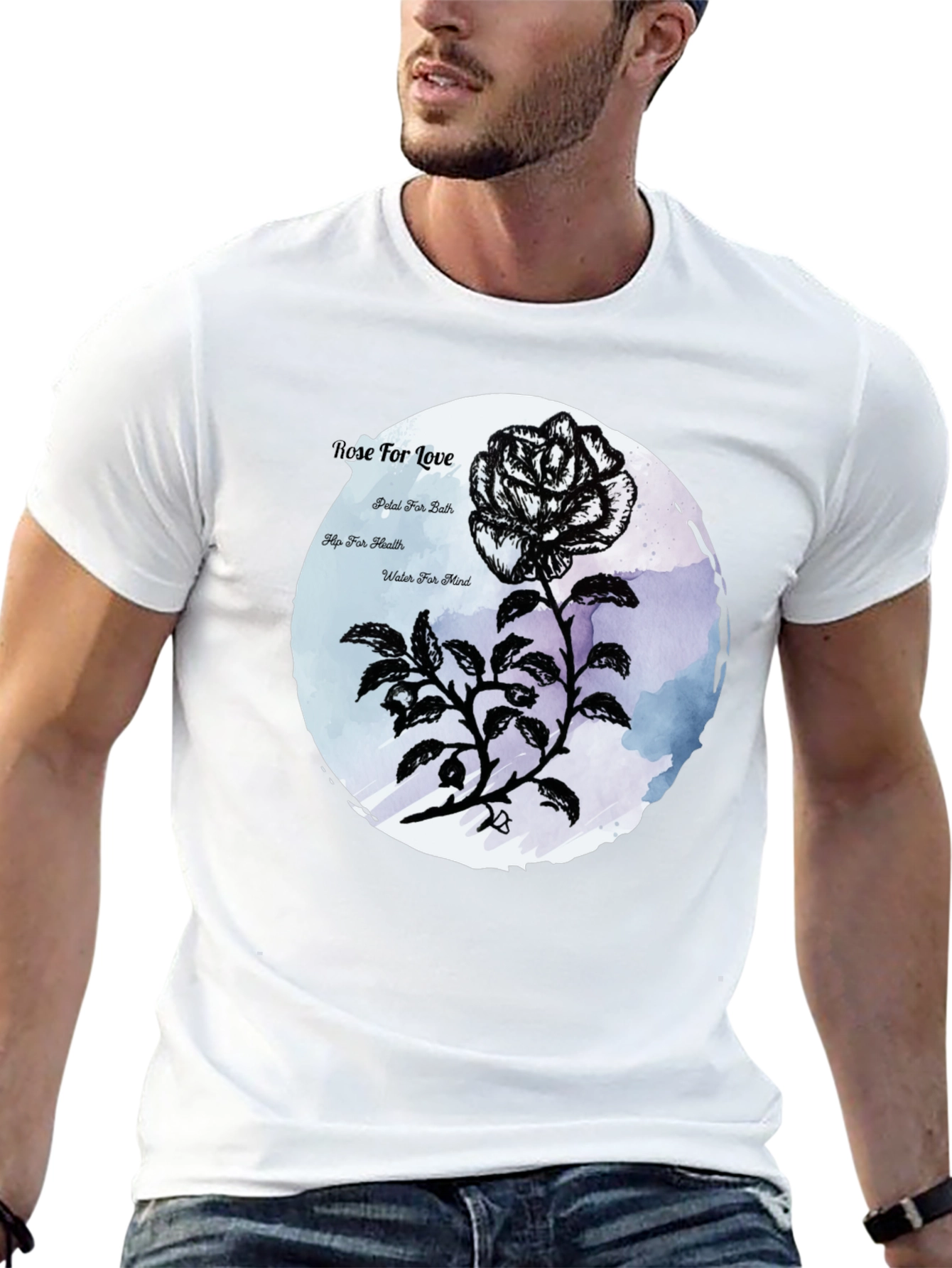 Rose For Love Graphic T-Shirt