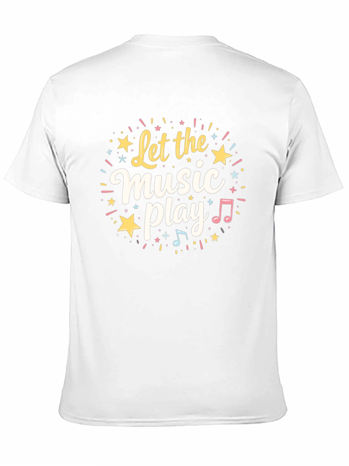 Let The Music Play Graphic T-Shirt - Black