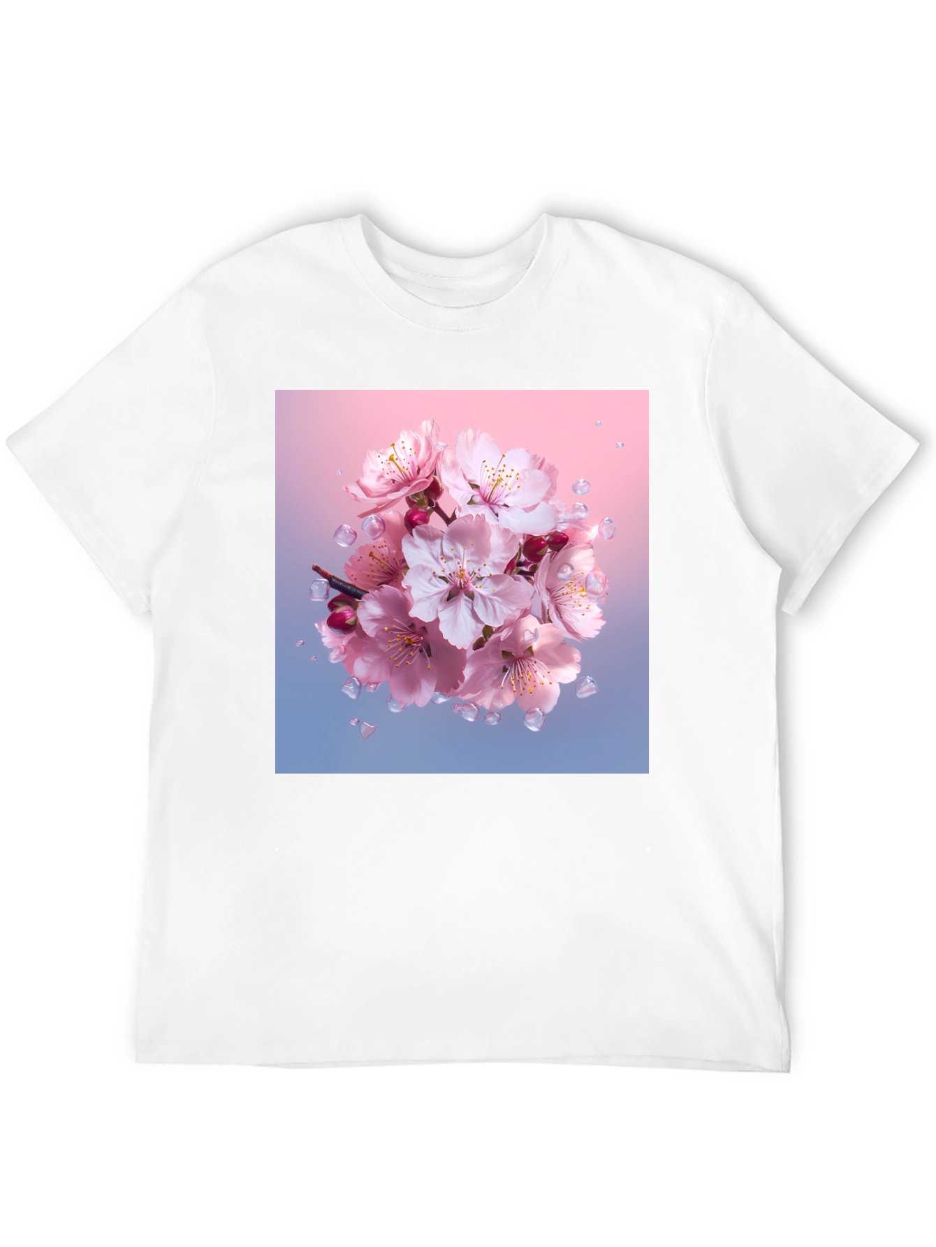 Floral Blossom Black T-Shirt