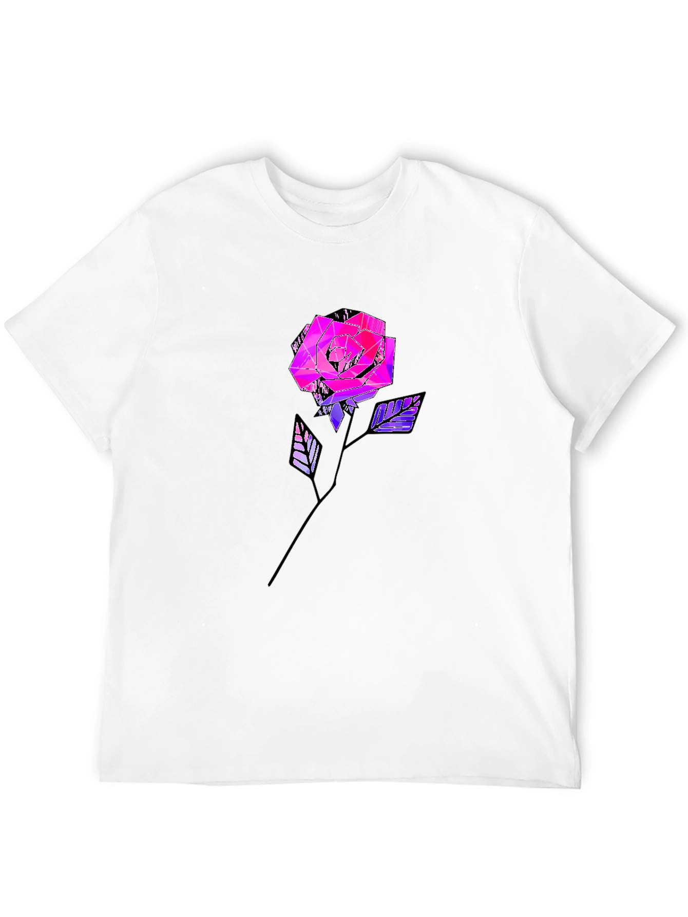 Geometric Rose Graphic Tee