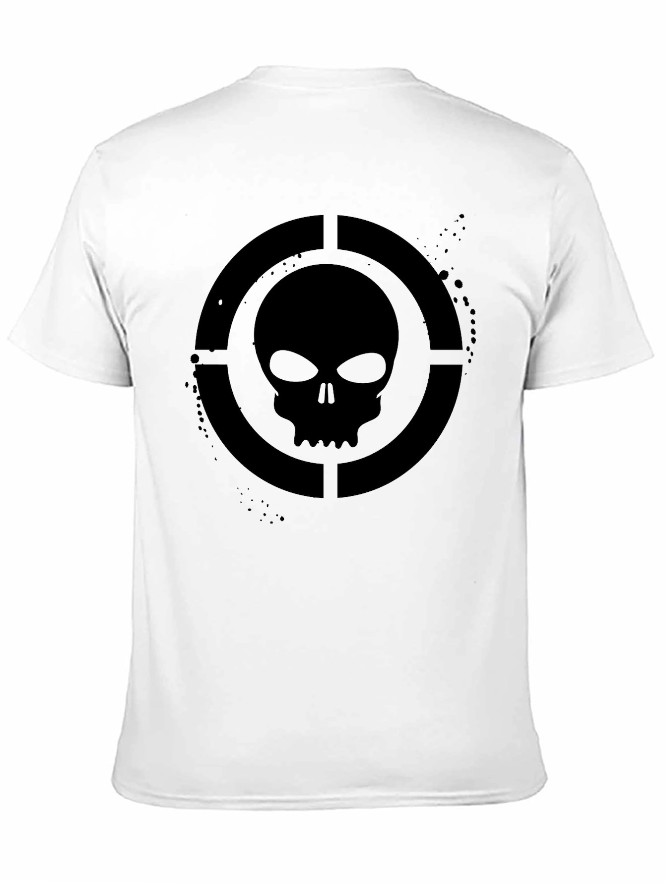 Skull Target Graphic T-Shirt - Mens Black Tee