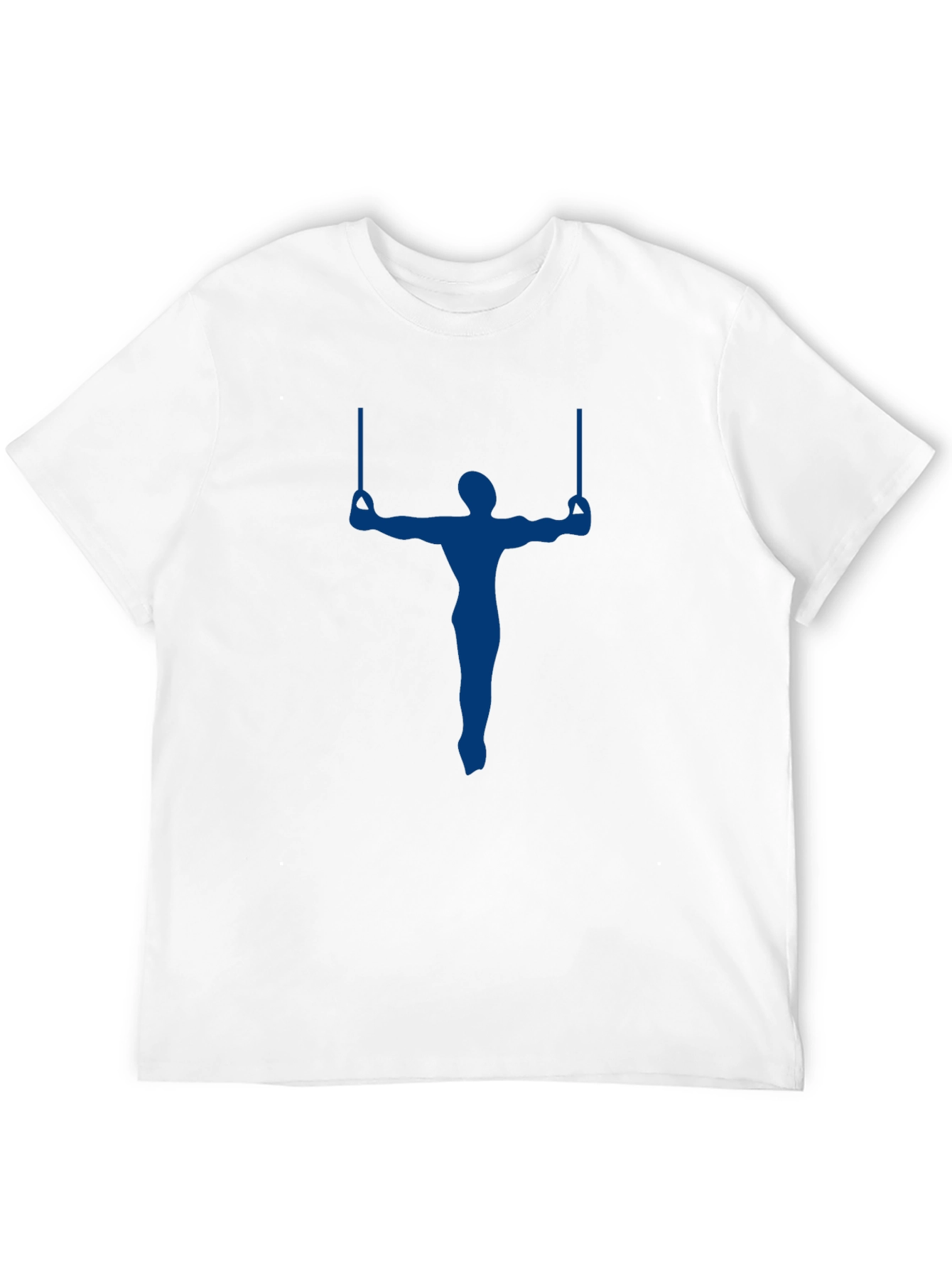 Mens Black T-Shirt with Gymnast Graphic