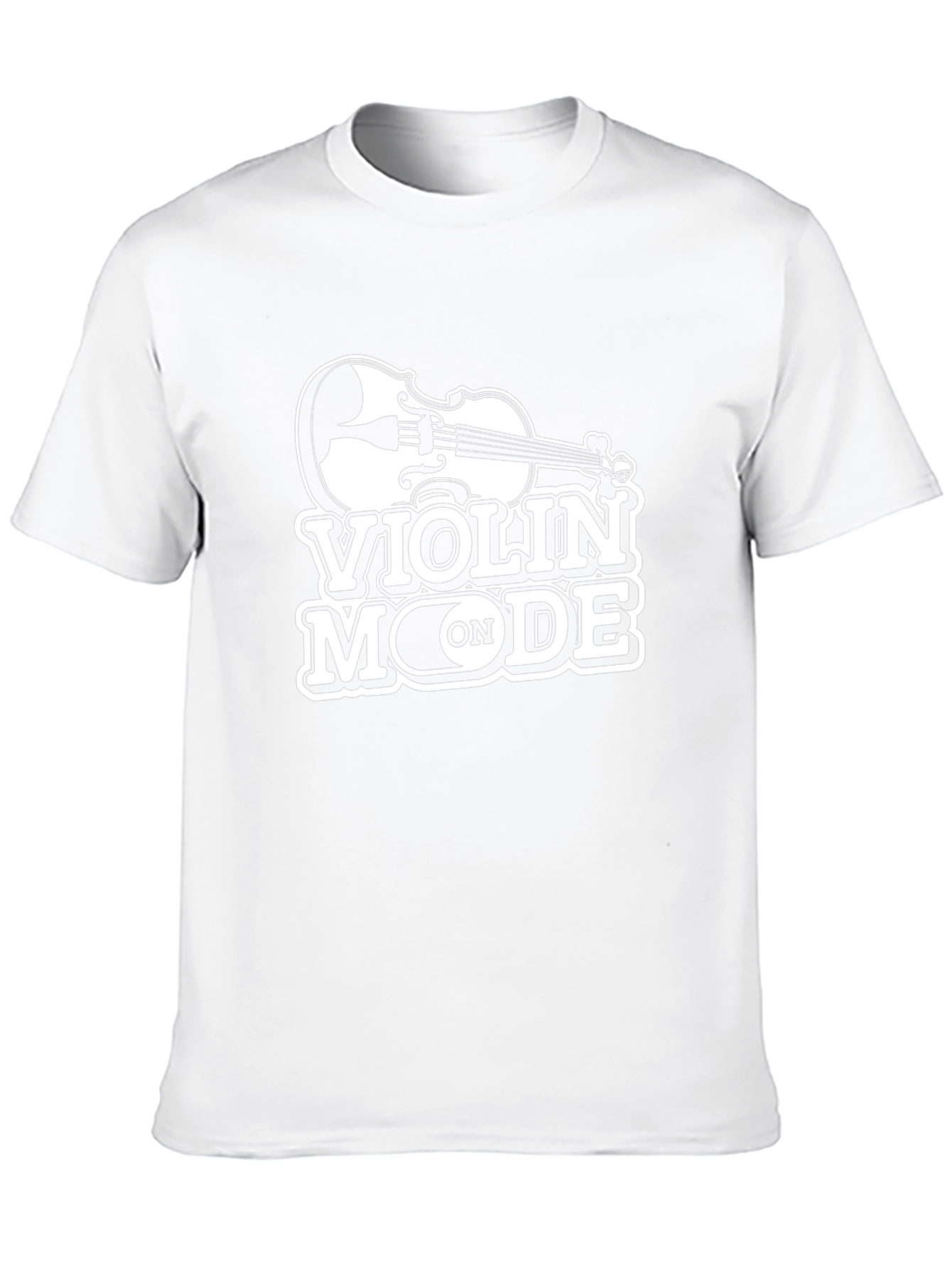 Violin Mode On Graphic Tee - Black