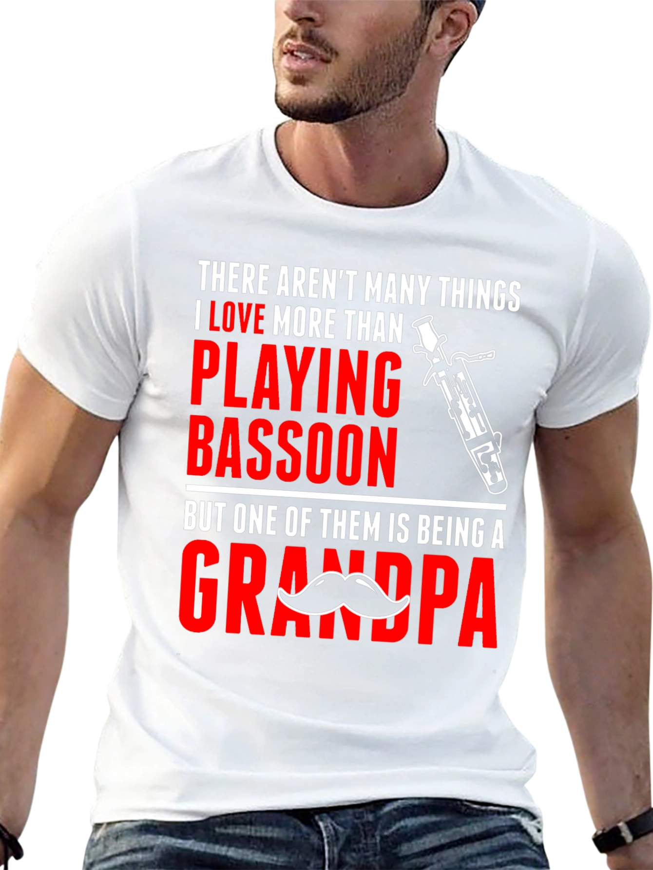 Bassoon Playing Grandpa T-Shirt