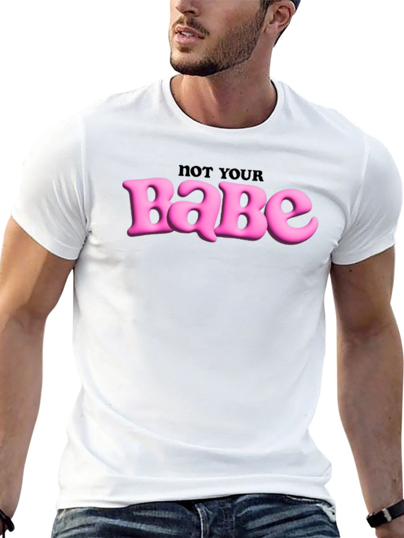 Not Your Babe Graphic Tee - Edgy Slogan T-Shirt