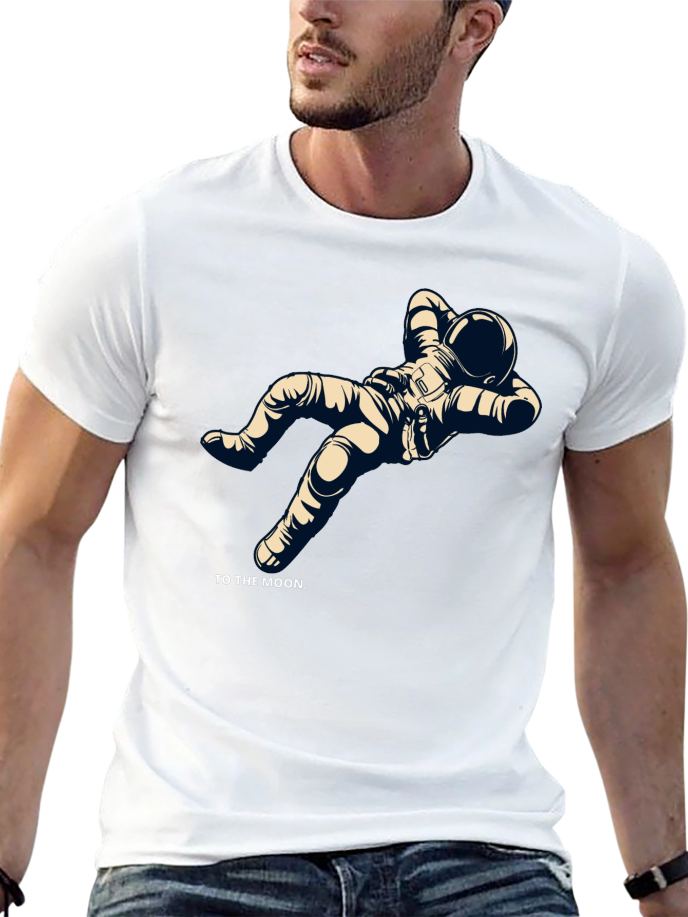 To the Moon Astronaut Graphic Tee - Relaxed Fit