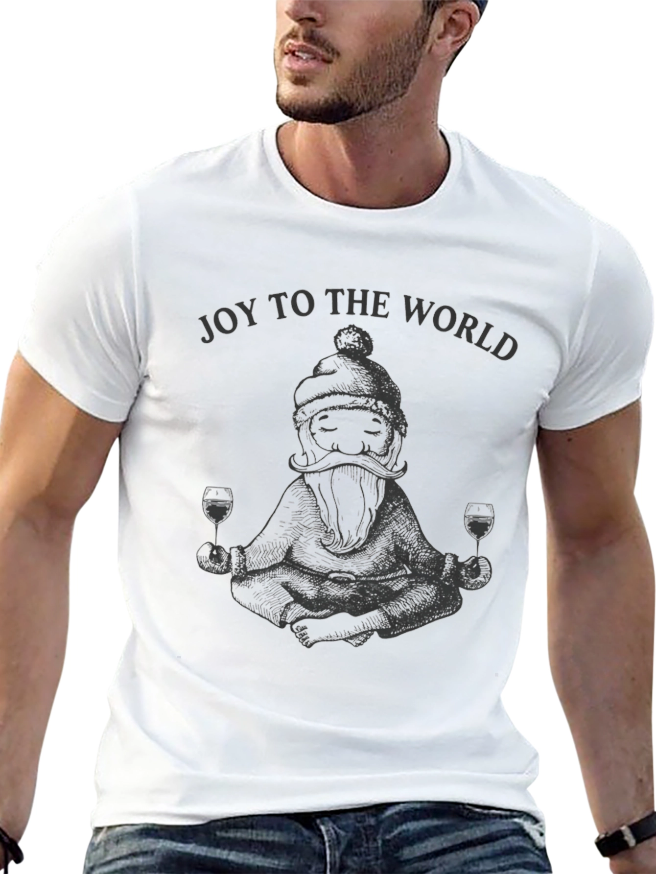 Joy To The World Santa T-Shirt