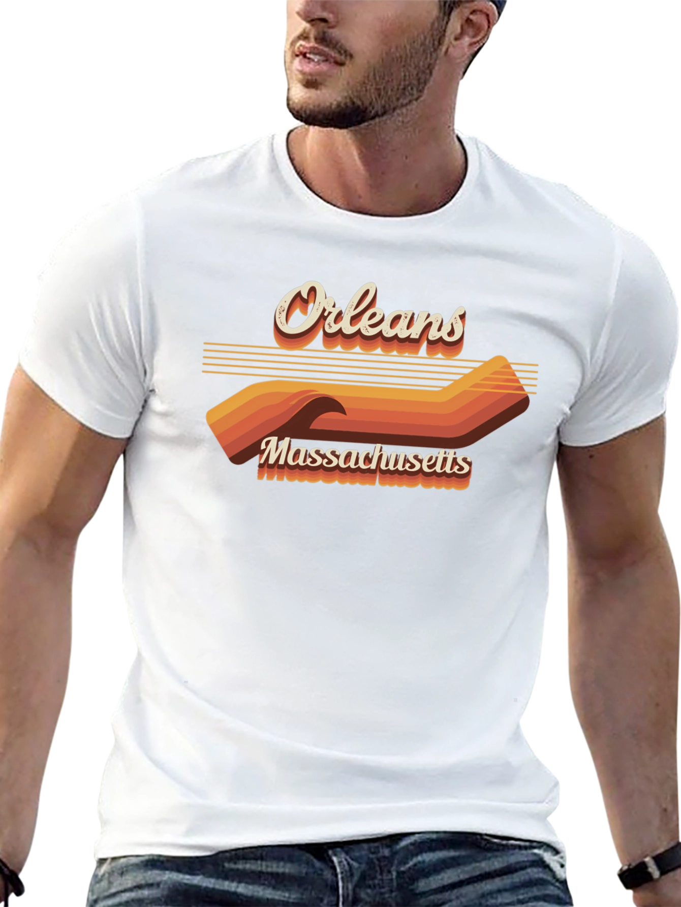 Orleans Massachusetts Retro Graphic T-Shirt