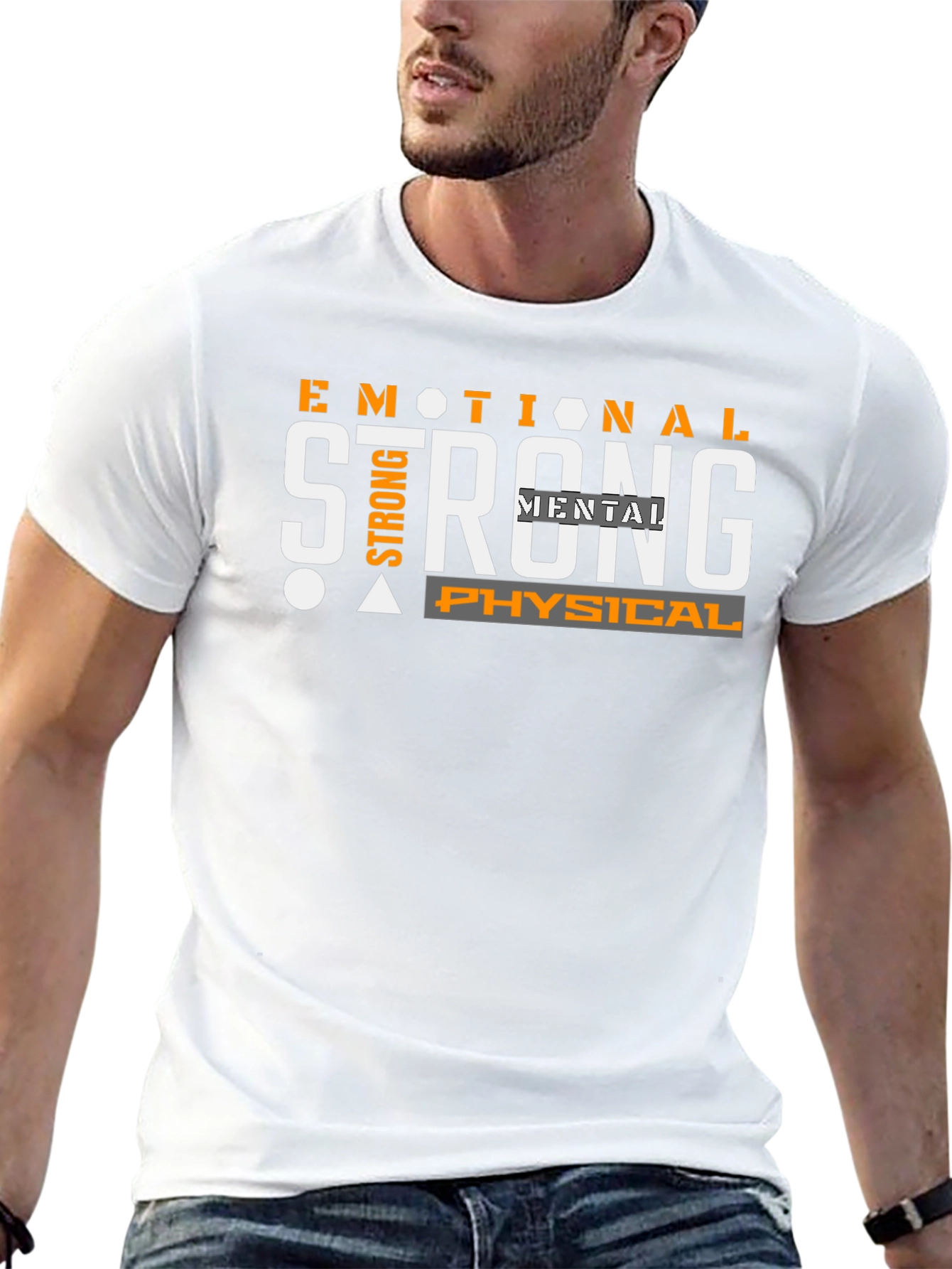 Emotional Mental Physical Strength Black T-Shirt