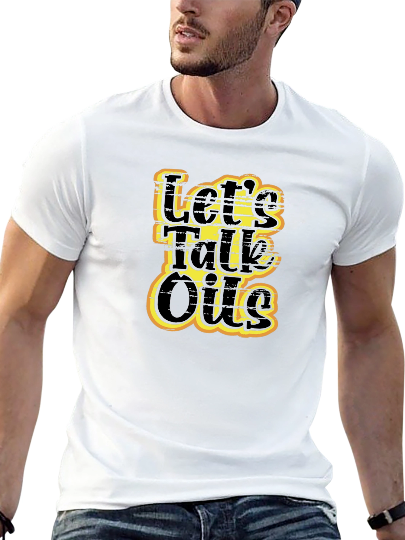 Lets Talk Oils Black Graphic Tee