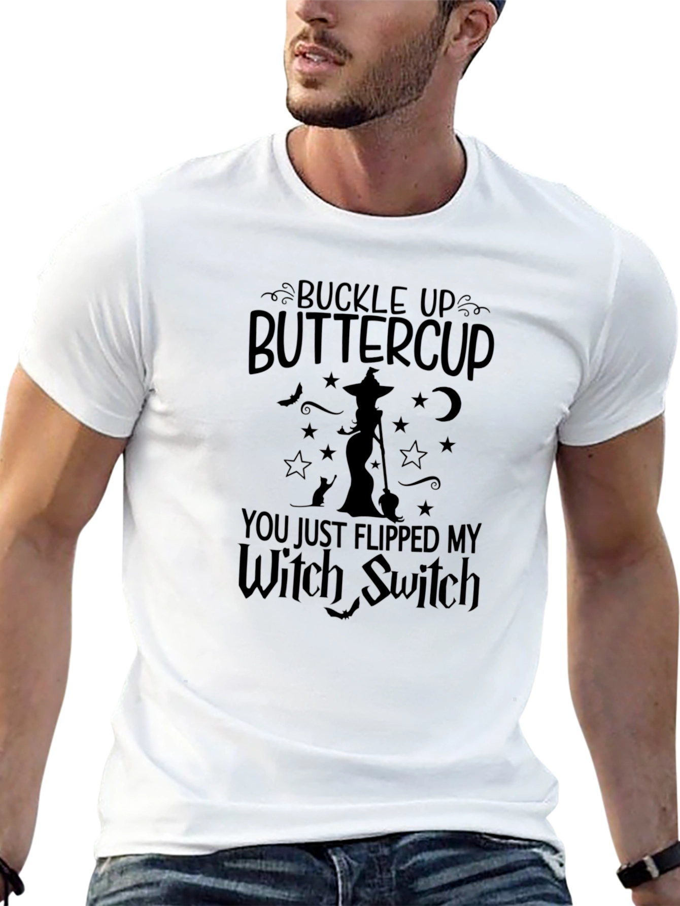 Buckle Up Buttercup Witch Switch T-Shirt