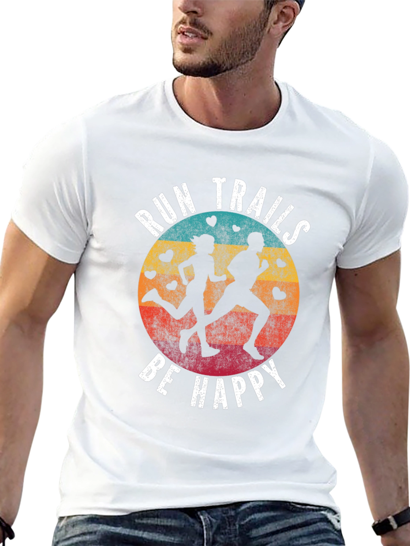 Run Trails Be Happy T-Shirt