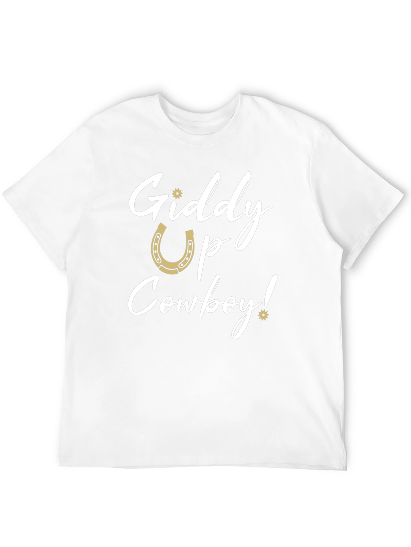 Giddy Up Cowboy Graphic Tee - Western Style