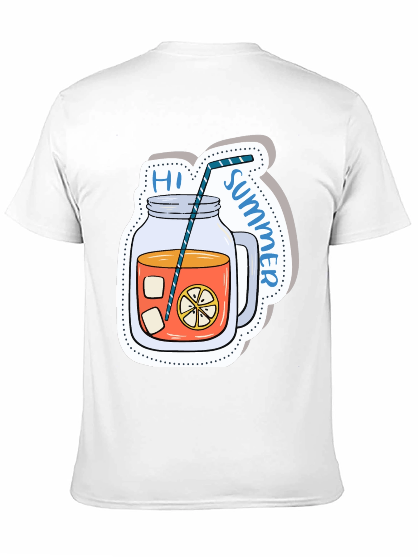 Summer Drink Graphic Tee - Mens Black T-Shirt