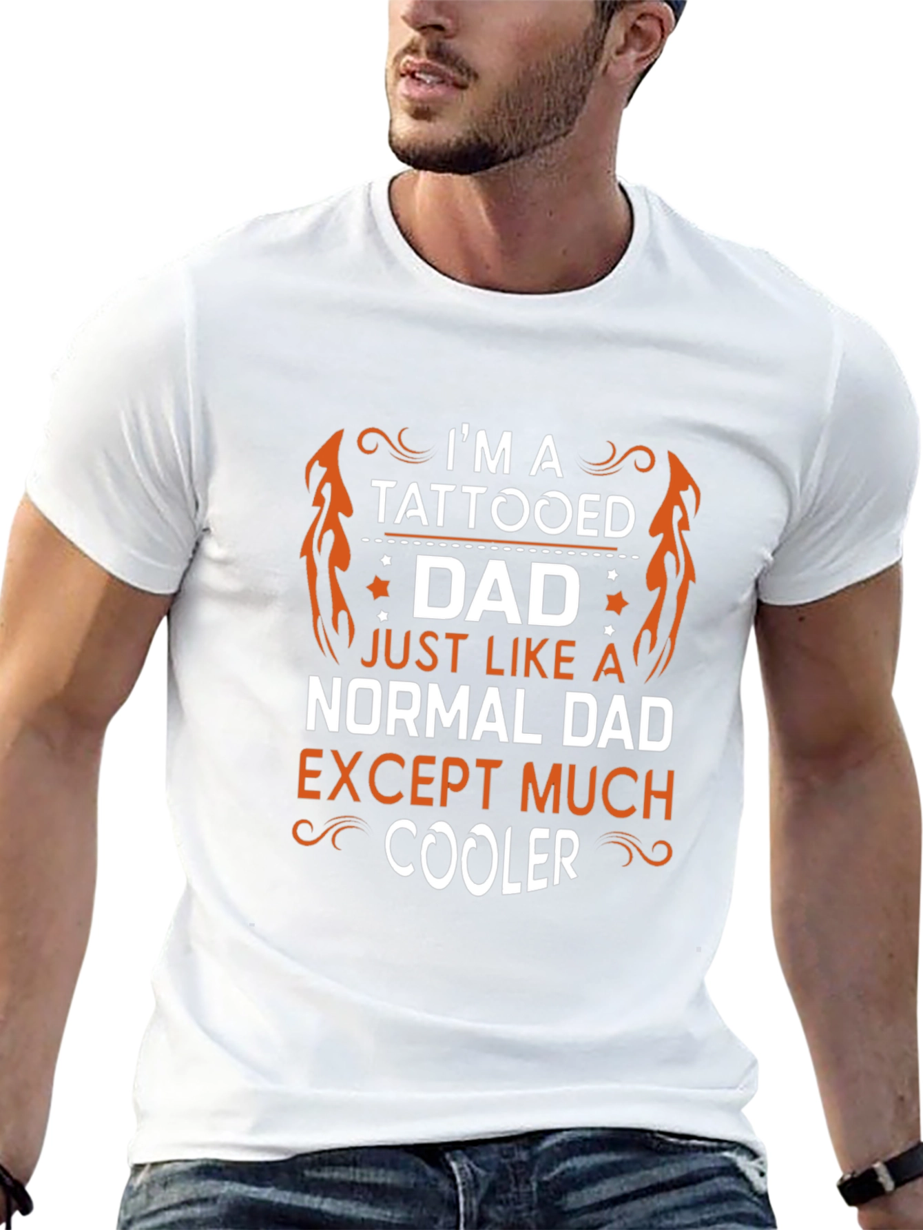 Tattooed Dad T-Shirt - Cool Fathers Day Gift