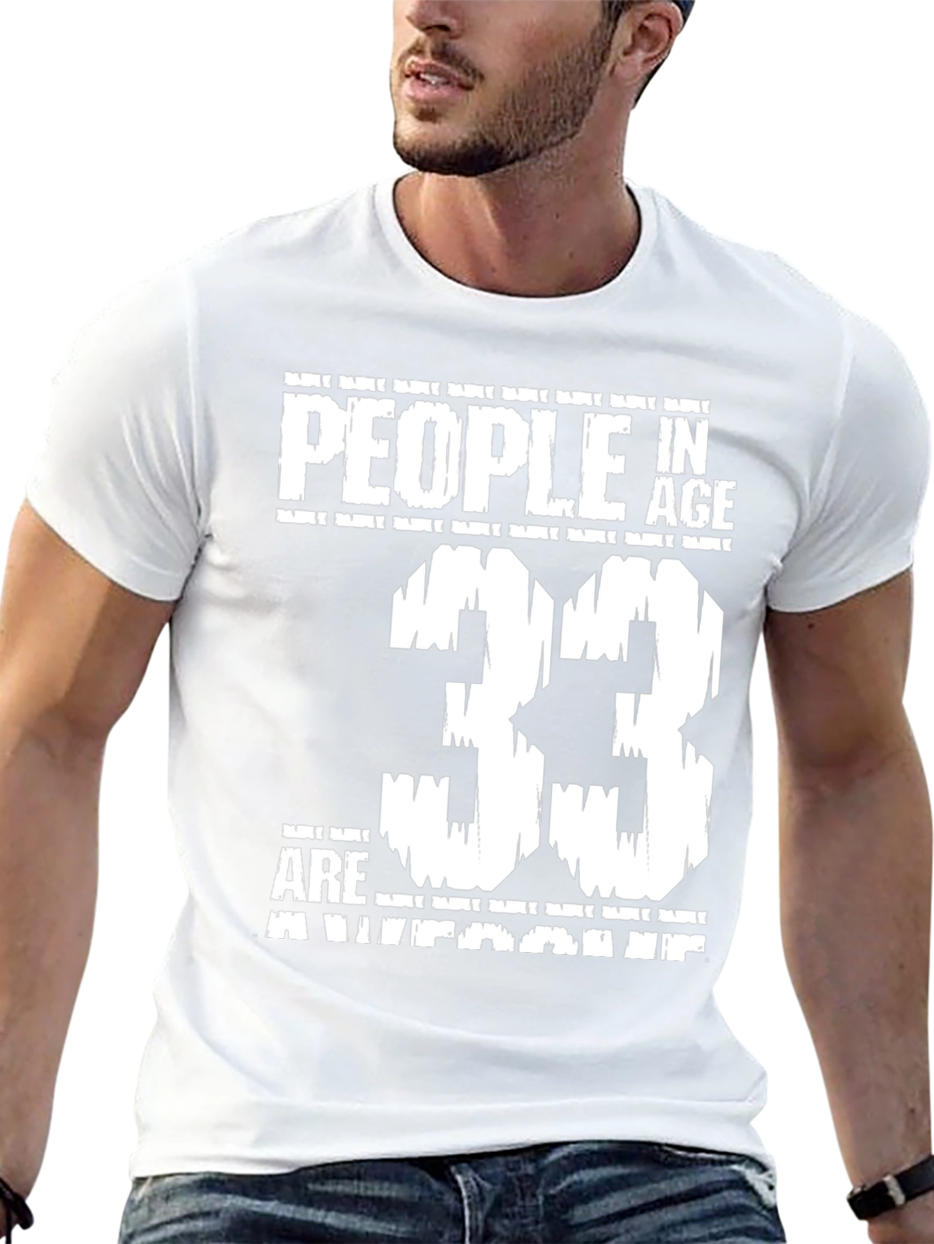 Awesome 33 Year Olds Black T-Shirt