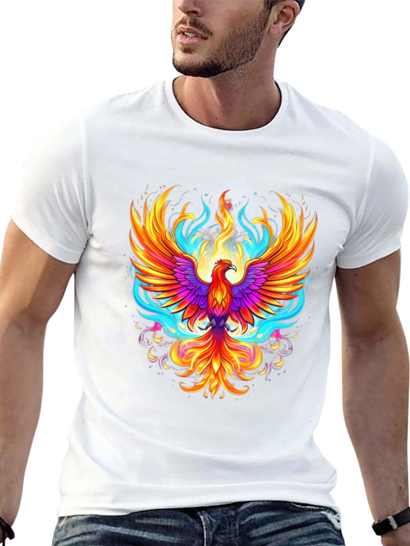 Phoenix Graphic Tee - Mens Black T-Shirt