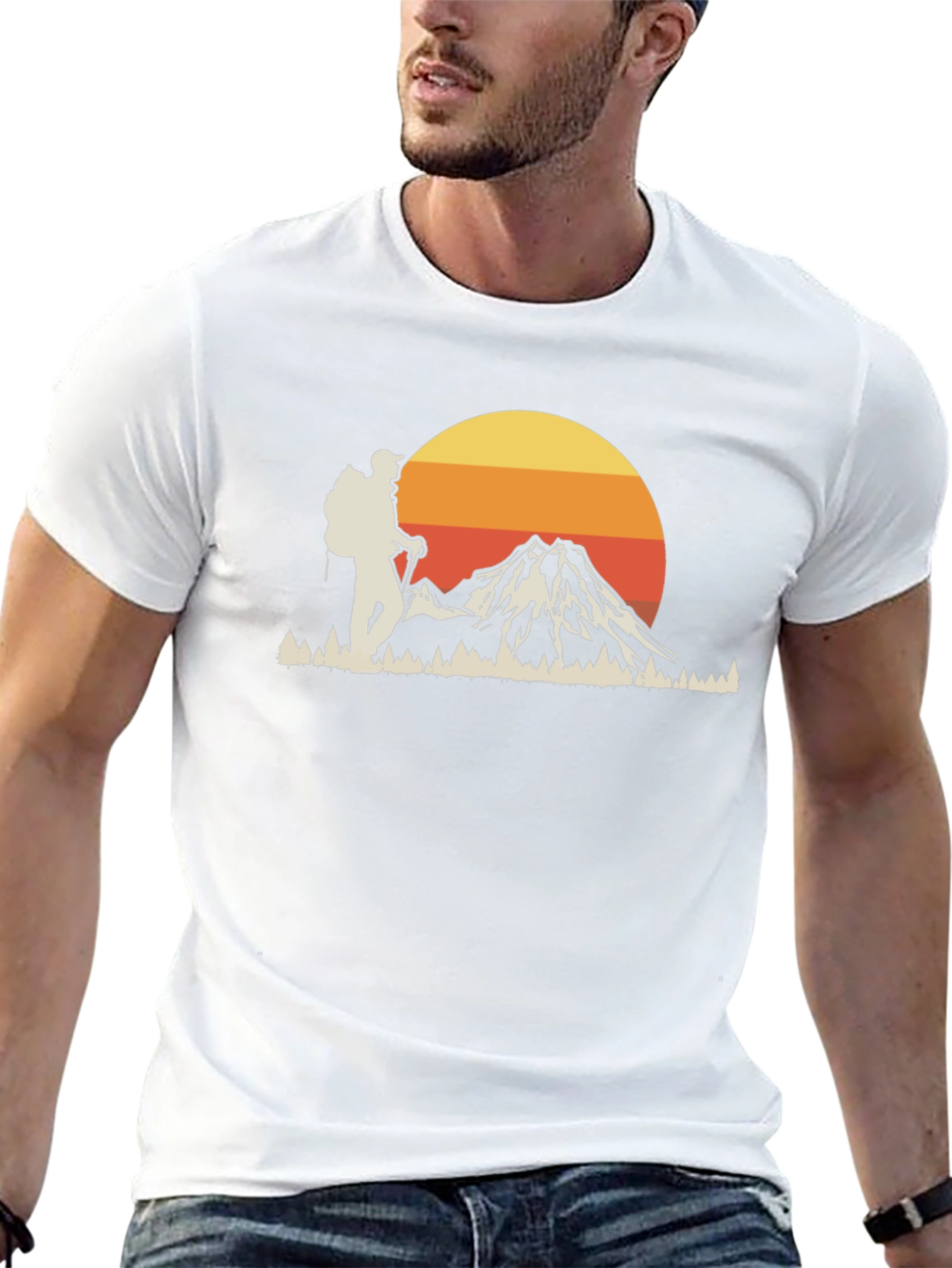 Hiker & Mountain Graphic Tee