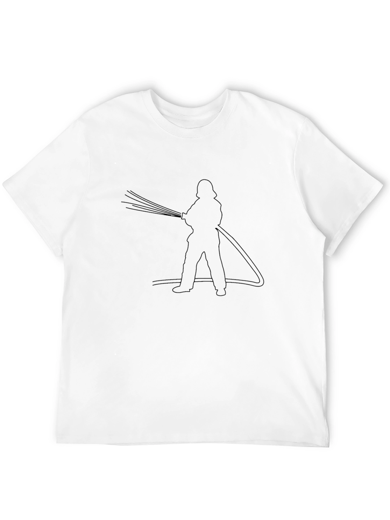 Firefighter Tee - Hose Silhouette Design
